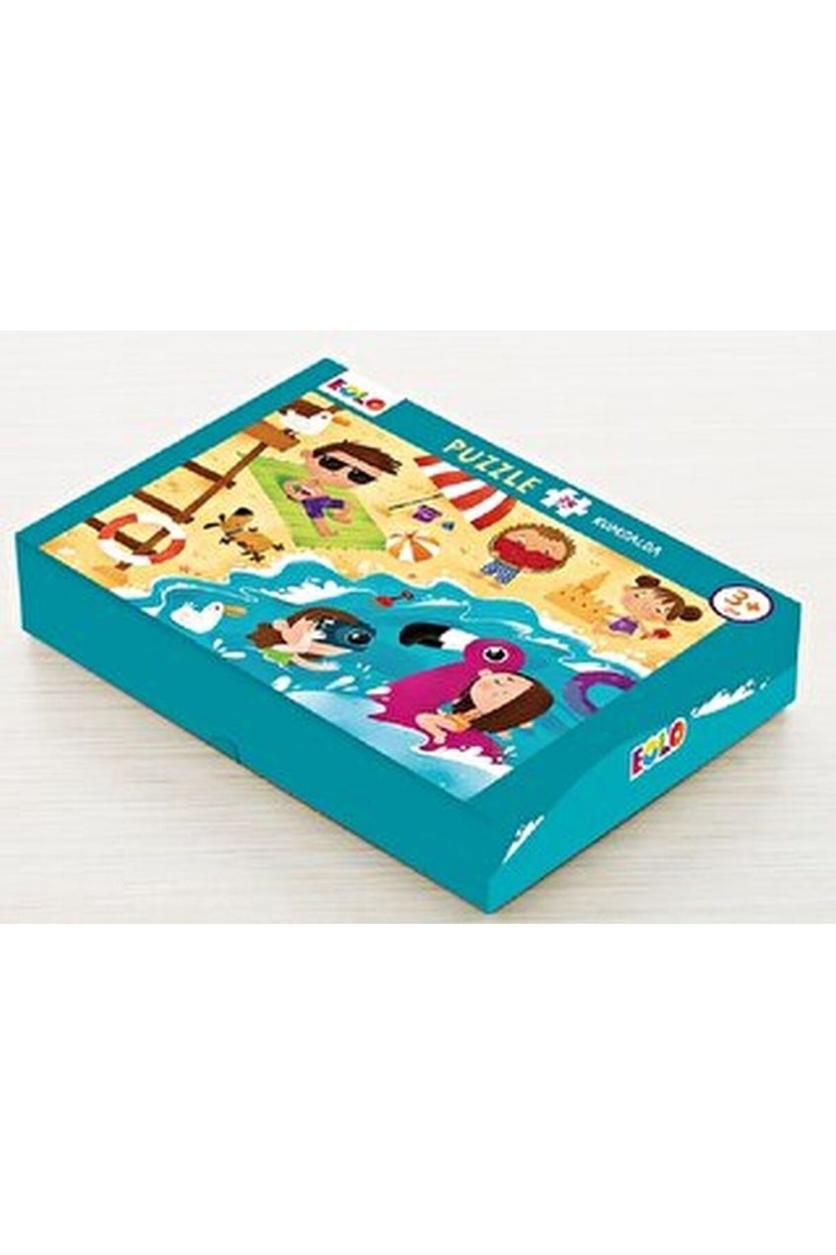 Türk Dil Kurumu Yayınları Yer Puzzle-24 Parça Puzzle - Kumsalda