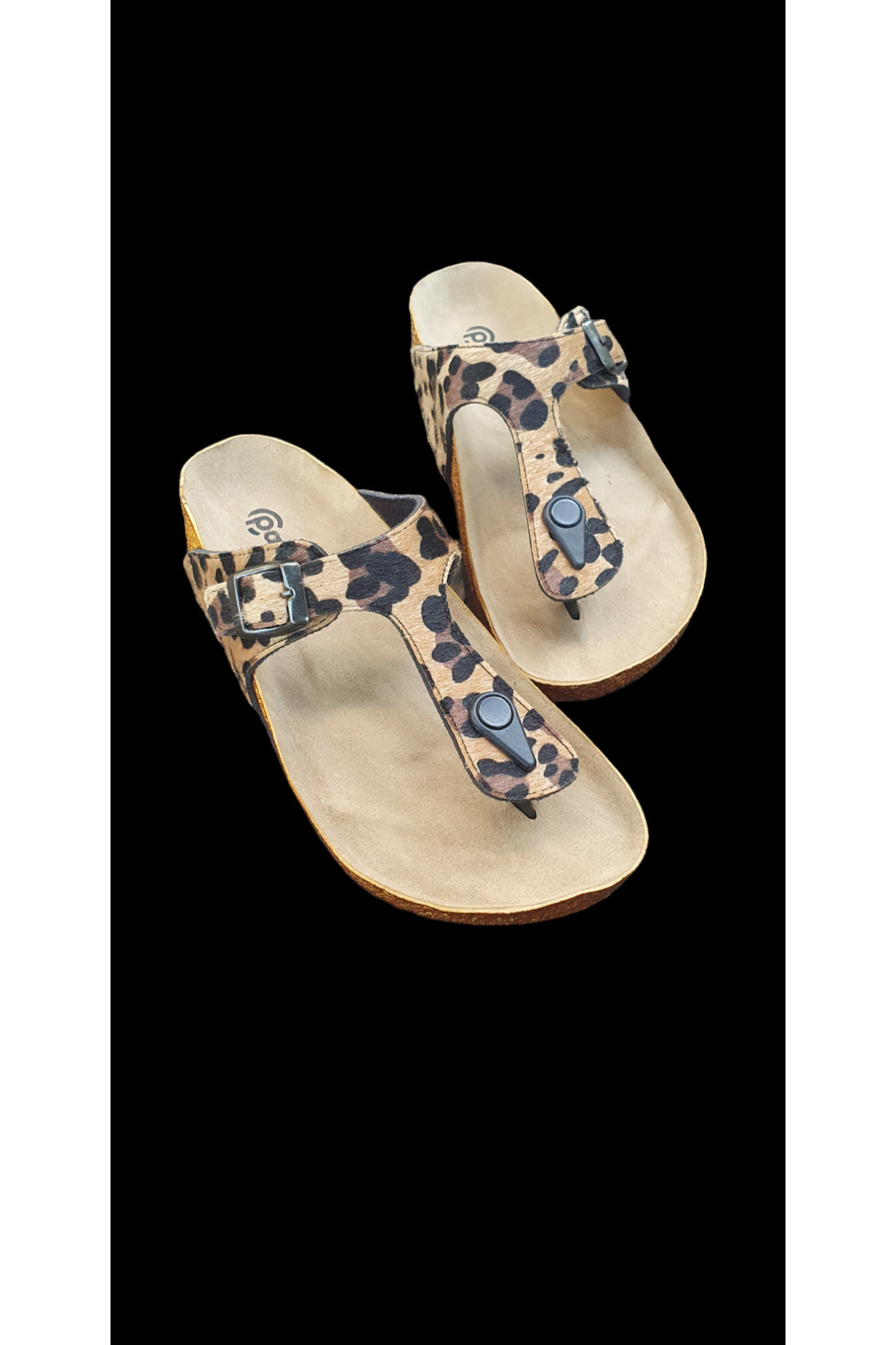 COMFORT OF PANTOFOLE-Leopard Patterned Flip Flops 5