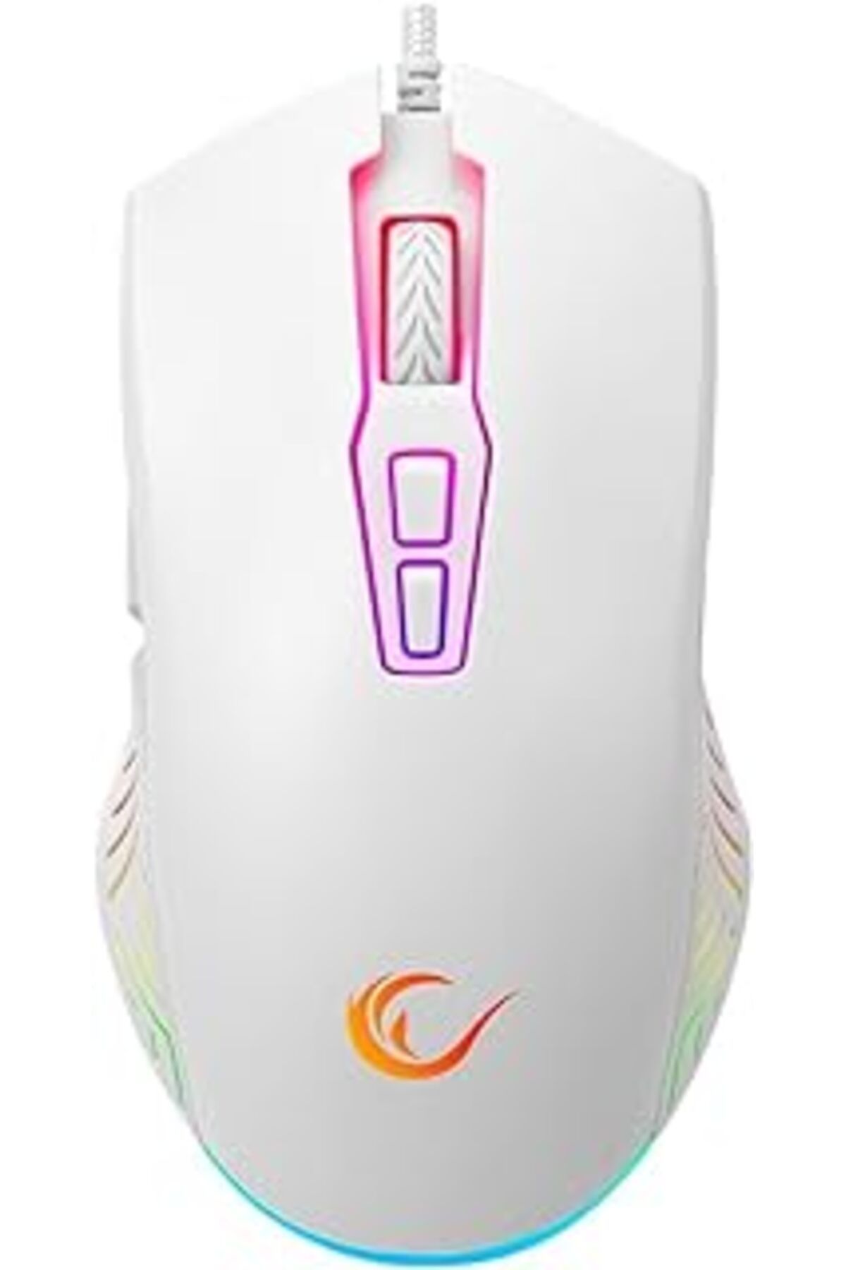 karadağsb Rampage 7D Makrolu Beyaz Gaming Oyuncu Mouse - Full Rgb 7200Dpi - Drag Click Desteği - Hızlı - Ergo