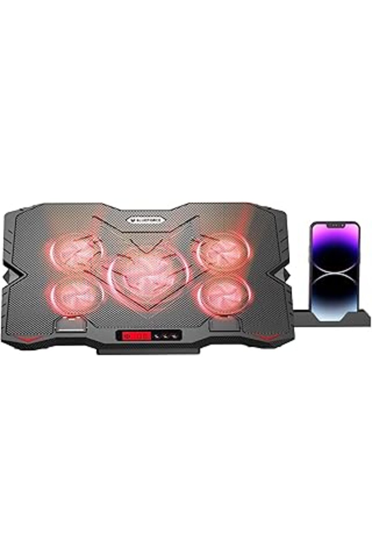 Mu Art Blueforce Sx-25 Faster 9-15,6" 5 Fanlı Notebook Soğutucu Stand Telefon Standlı Siyah