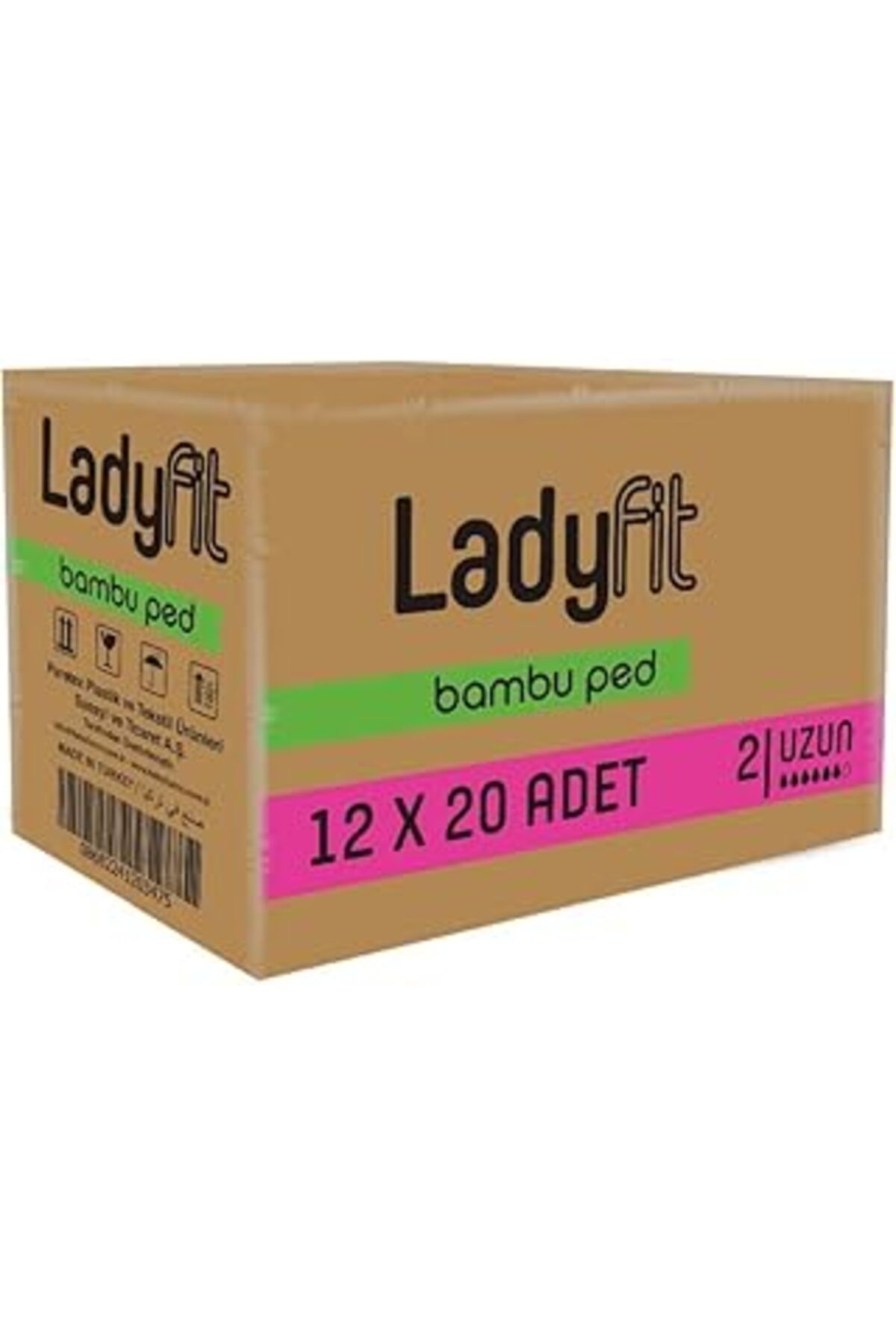 NZM TİCARET Ladyfit Uzun 240'Lı Vegan Ped (12 X 20 Adet)