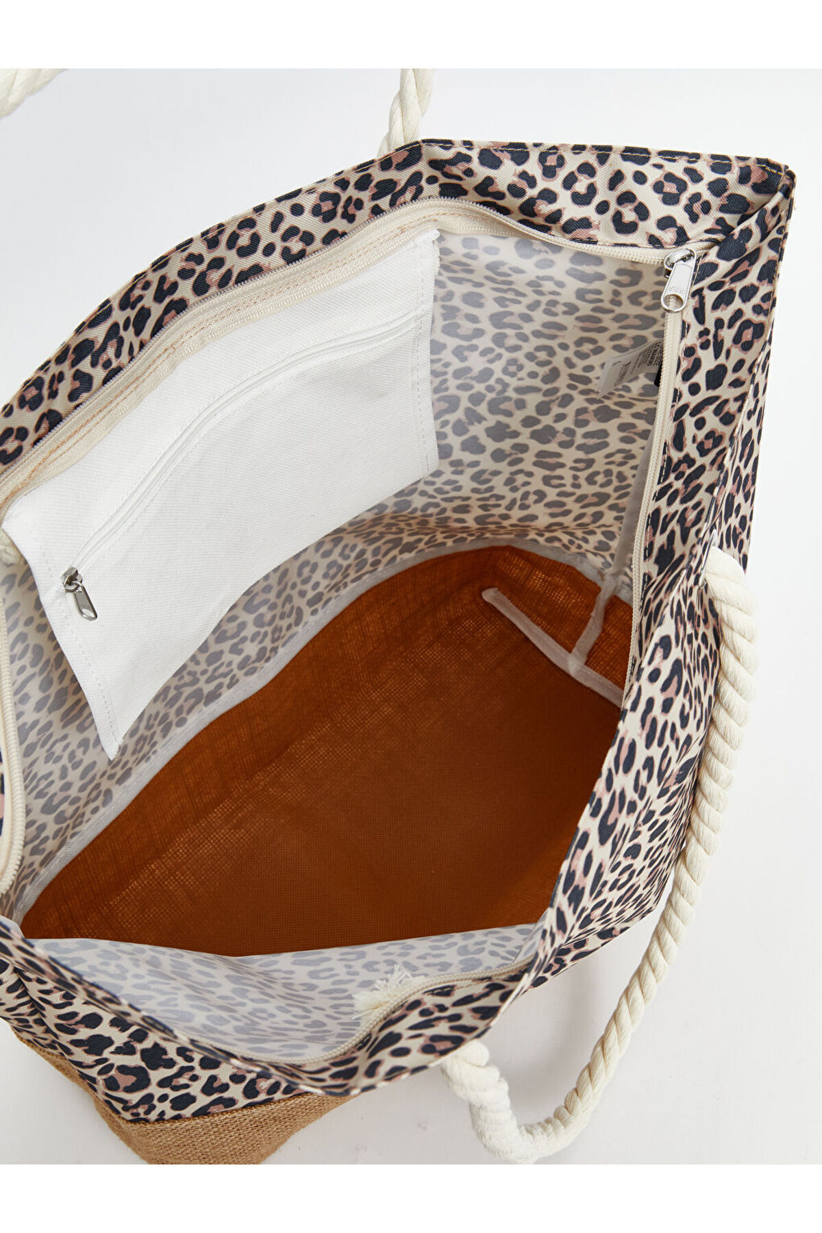 LC Waikiki-Leopard Patterned Women's Beach Bag 4