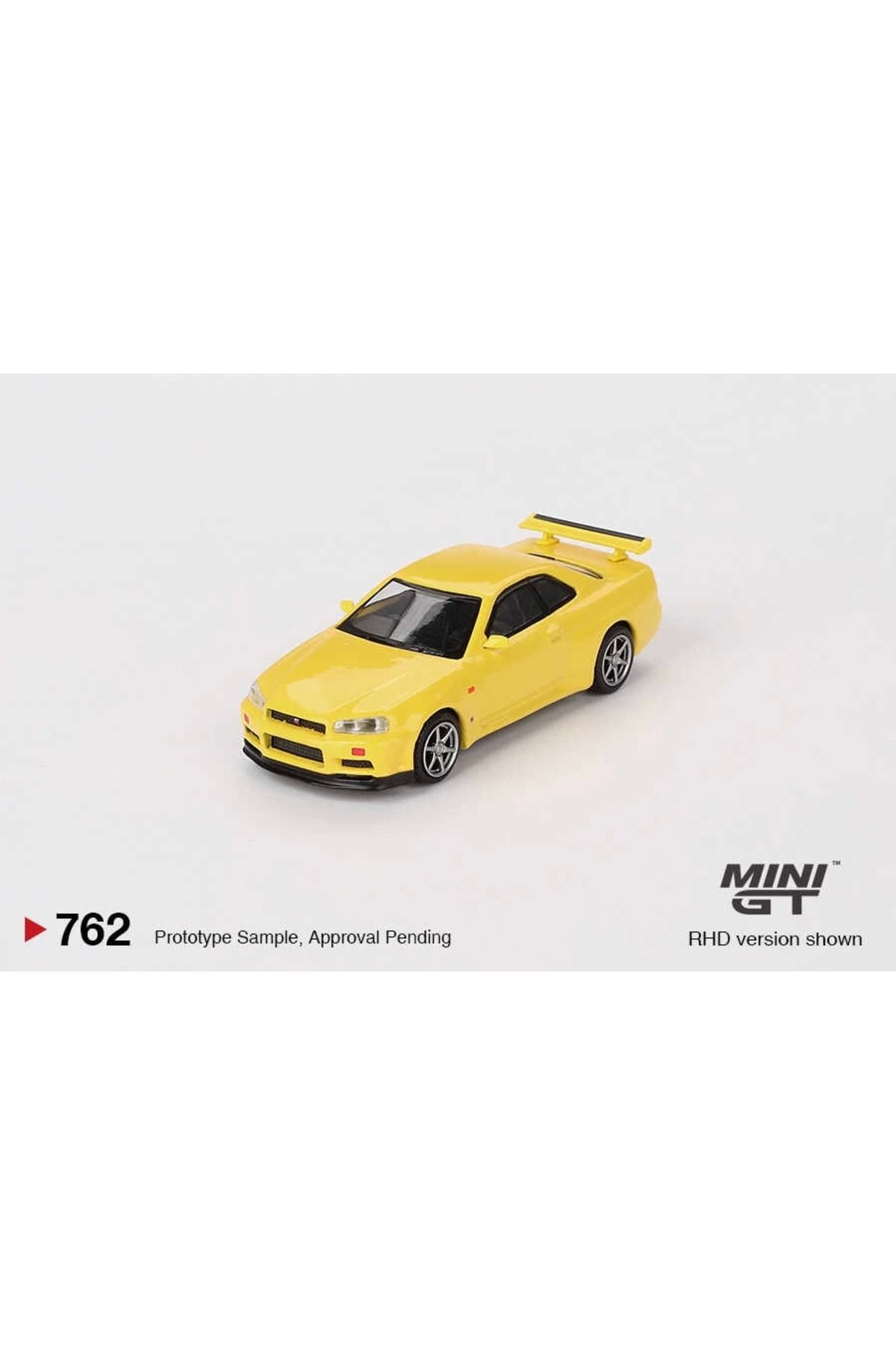 Mevsimbir-Mini Gt 1/64 Nissan Skyline Gt-R (R34) V-Spec Lightning Yellow 2