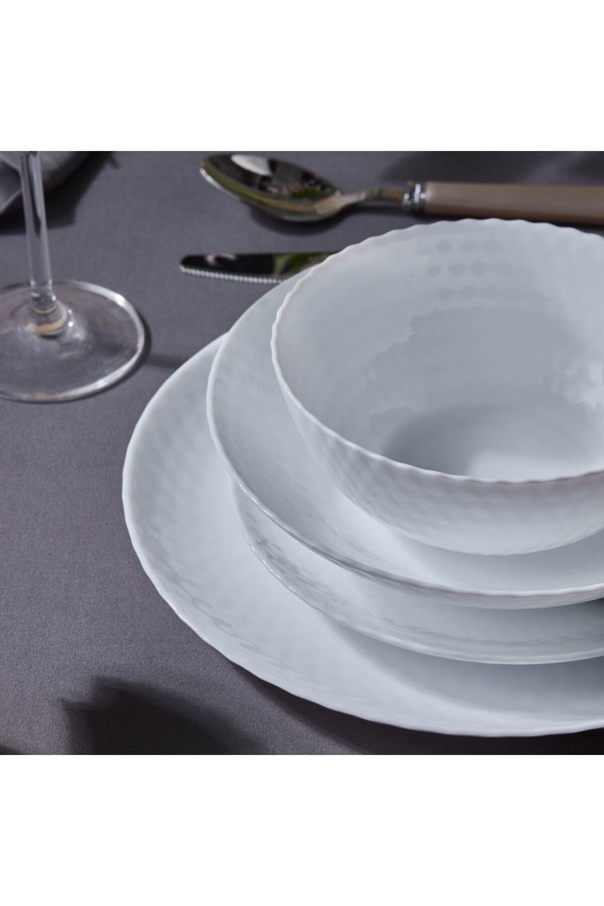 Karaca-White Diamond Opal Tafelservice, 6 Personen, 24-teilig 11