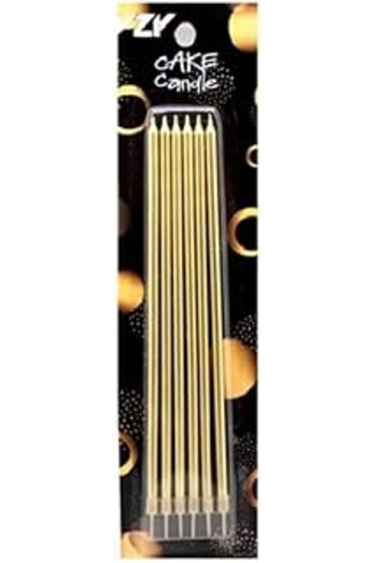 Mu Art Ahşap Benim Marifetlerim - Altın Pasta Mumu 20 Cm