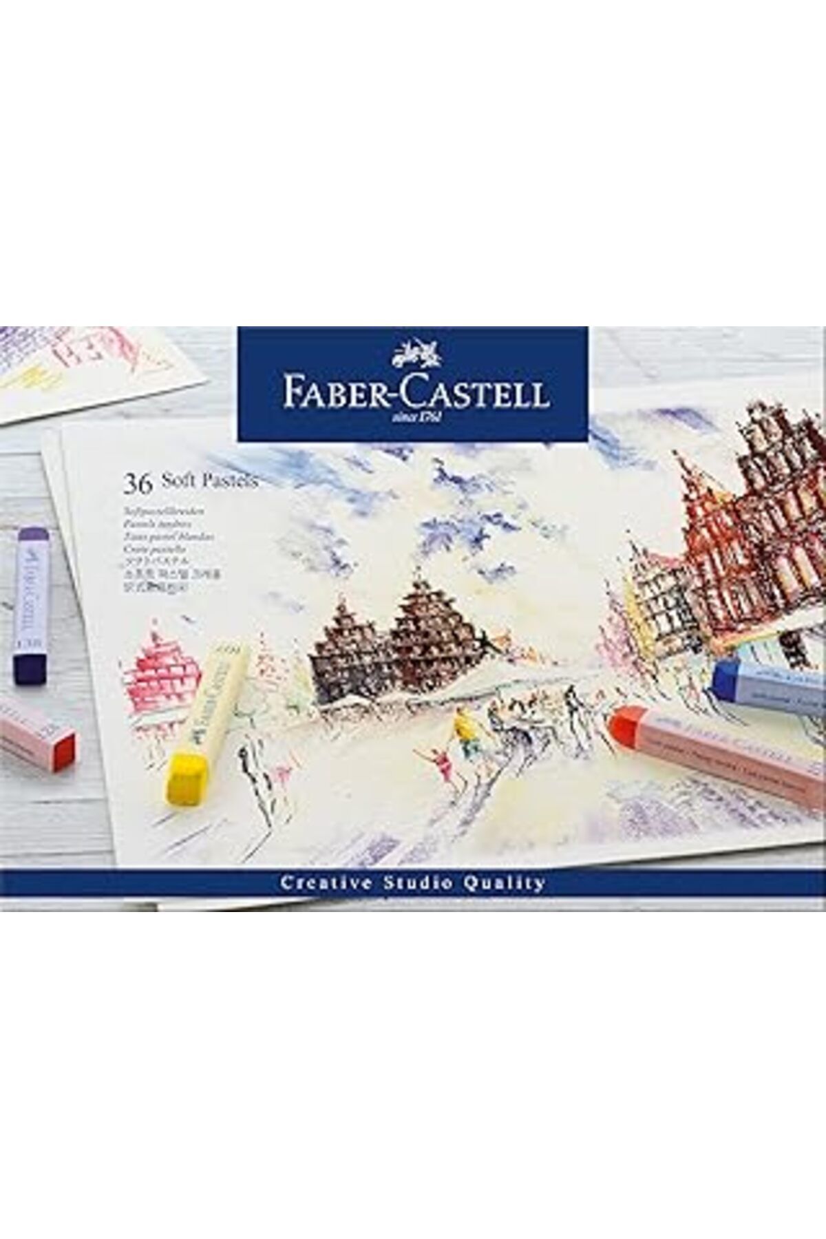 NZM TİCARET Faber-castell Creative Studio Toz Pastel Boya (SOFT), 36 Renk