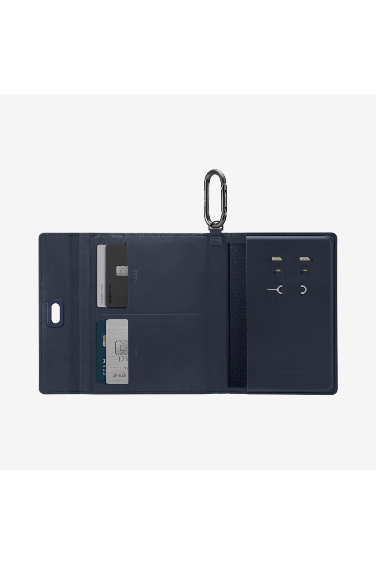 Spigen-Rfid Protected Passport Holder Travel Bag Navy Blue Afa08721 4