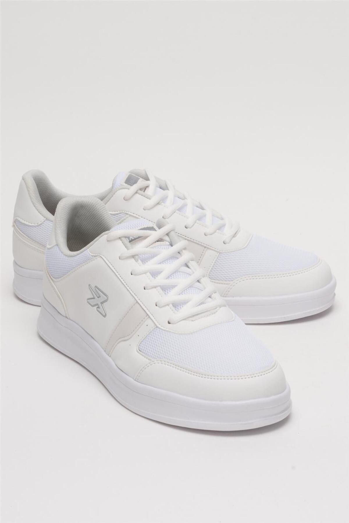 Erkek Günlük Sneaker Rahat Spor Ayakkabı BEYAZ — سفید 2732 — تصویر 2 از 7
