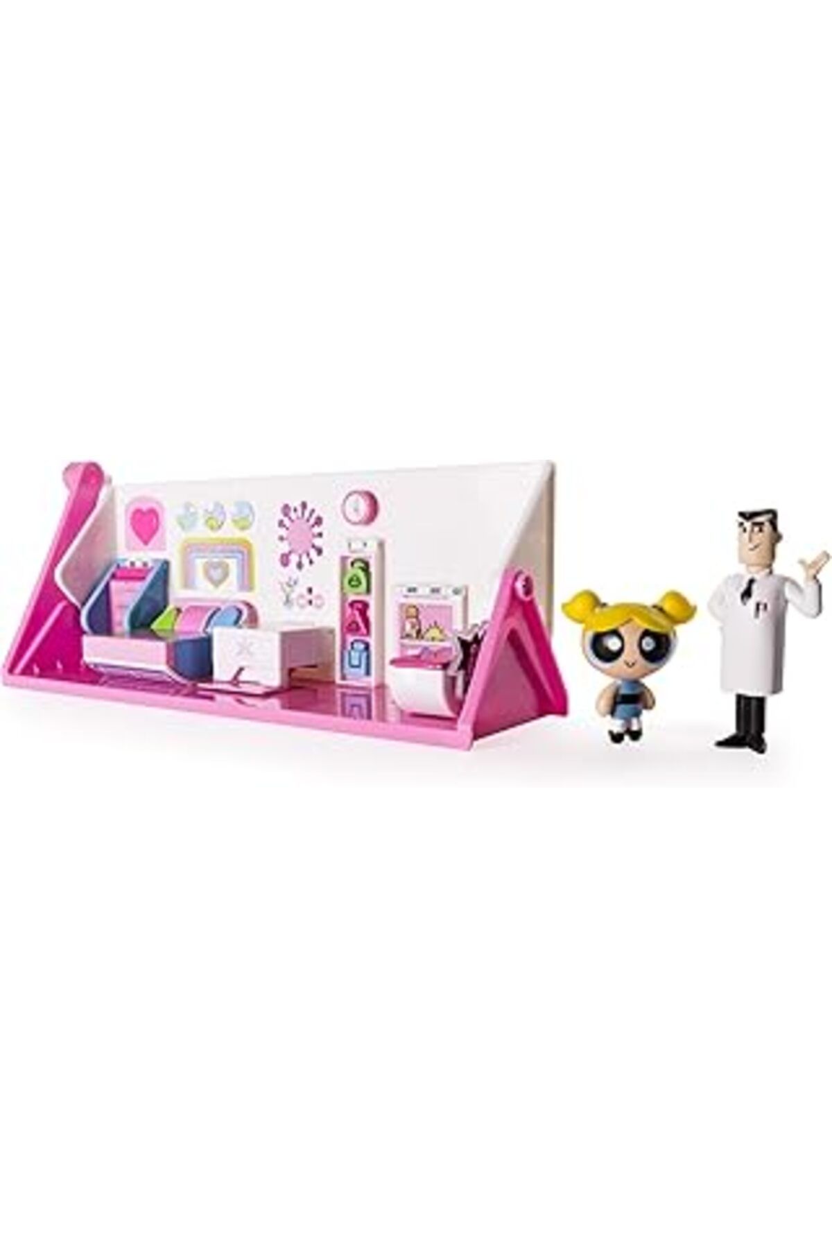 Mu Art The Powerpuff Girls - Flip To Action Playset By Power Puff