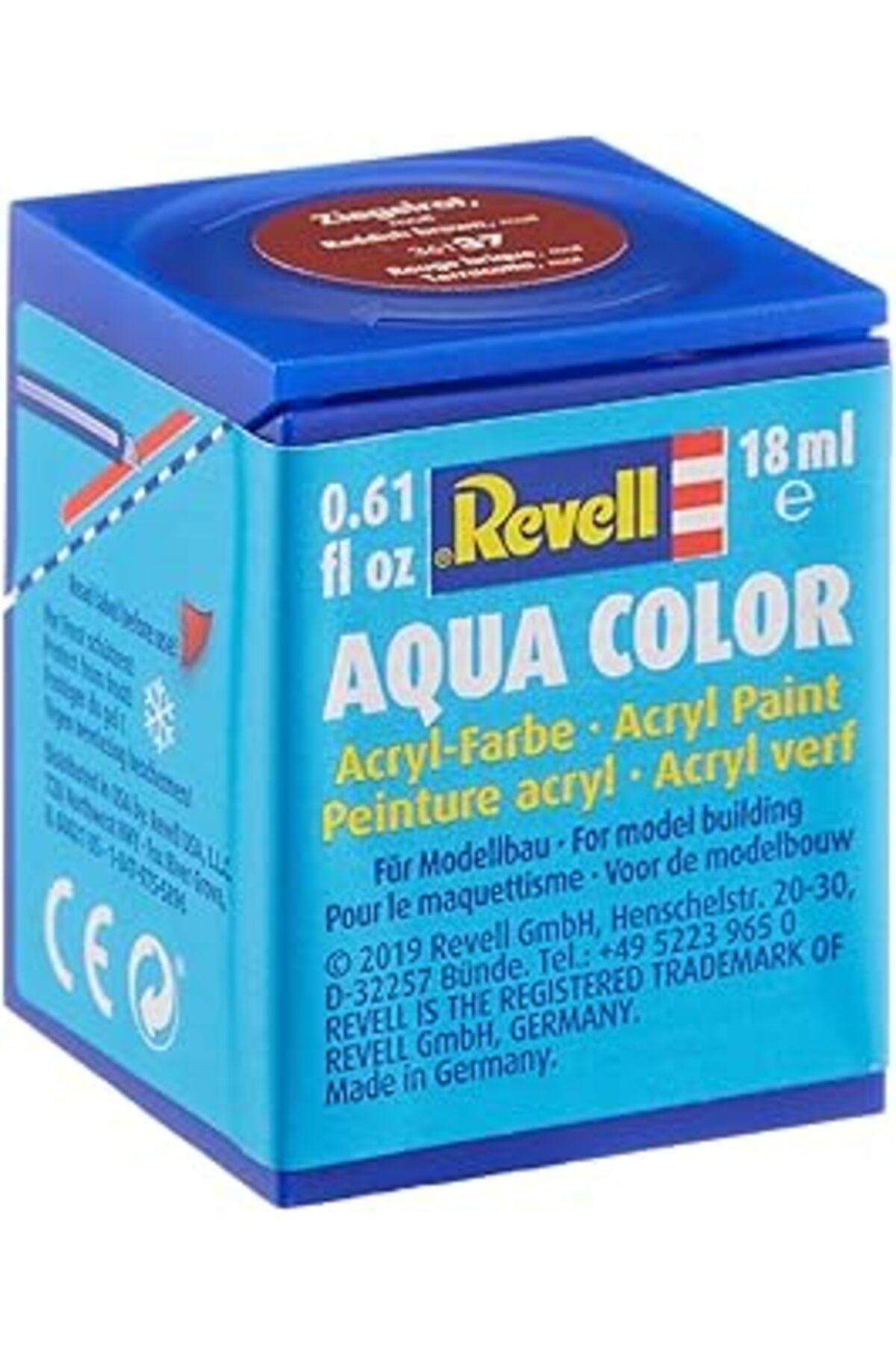Pazarcan Revell - Su Bazlı Maket Boyası Kızıl Kahve Mat 18 Ml (36137)