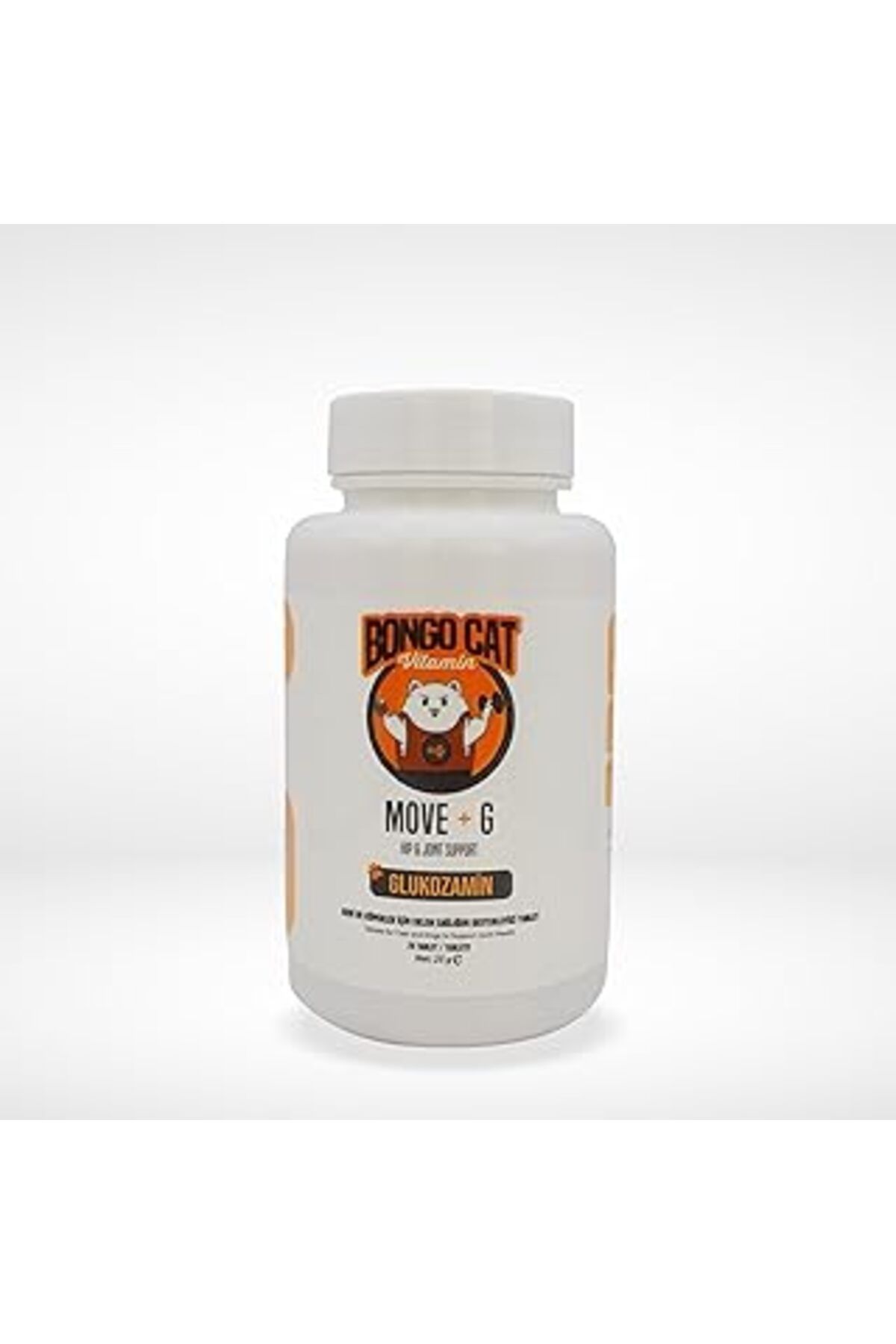 Mu Art Bongo Move +G Glucosamine Tablet - 75 Tablet (Kedi Ve Köpekler Eşsiz Eklem Ve Kas Desteği)