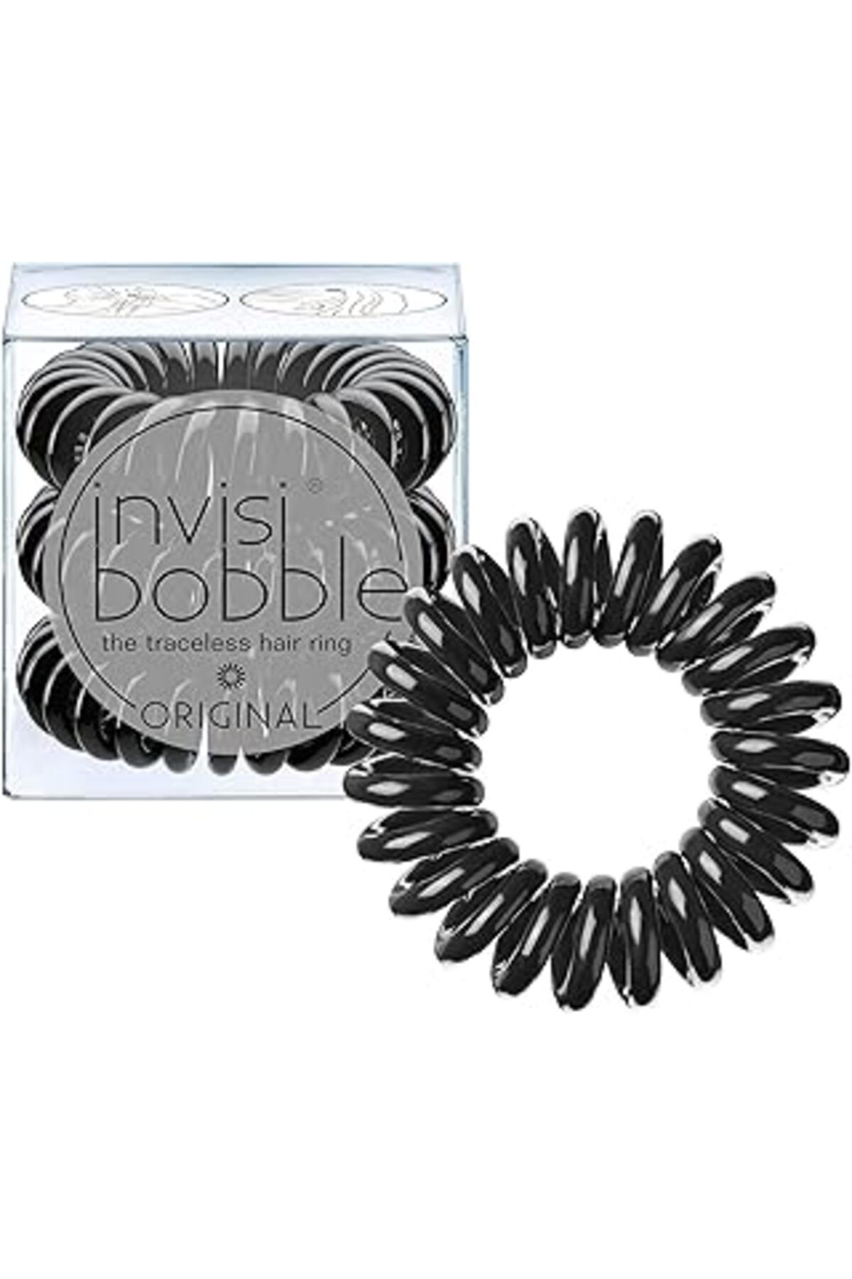 Pazarcan Invisibobble Orijinal True Black 3Lü Saç Tokası