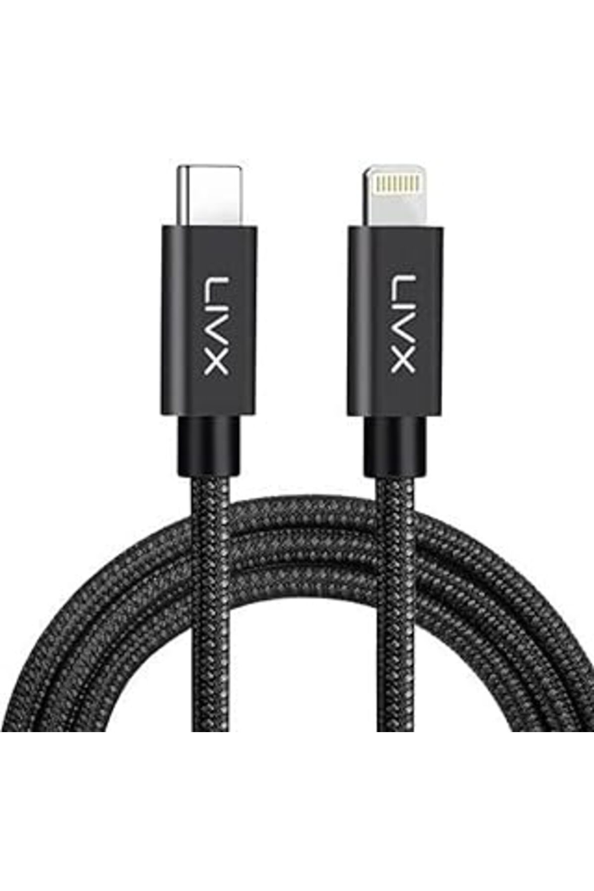 Pazarcan Livx Horizontal 20W Type C To Lightning 1 Metre Iphone Ipad Hızlı Şarj Ve Data Kablosu Space Gray