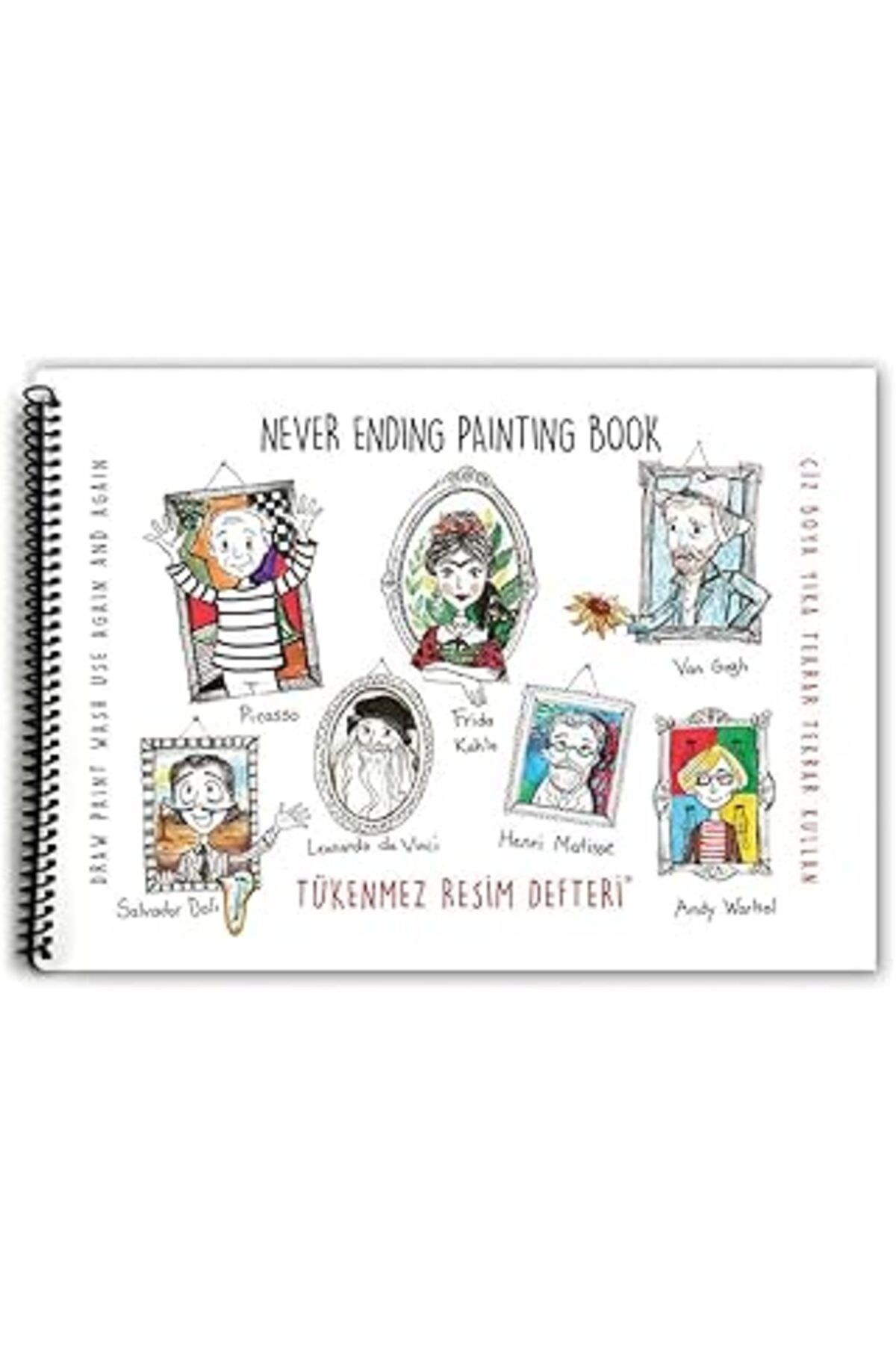 Mu Art Funny Mat Tükenmez Resim Defteri 4, 25X35Cm