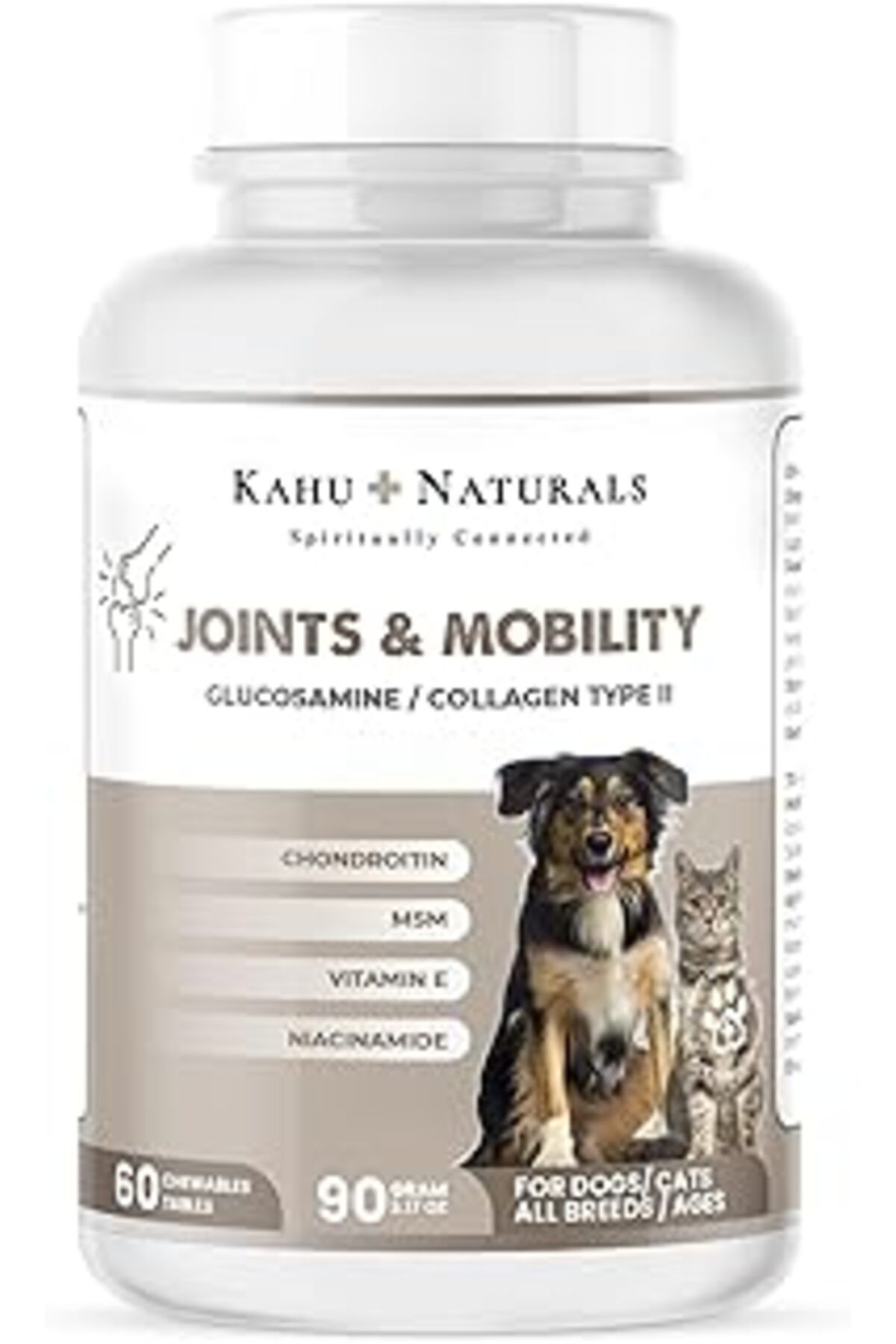 Mu Art Kahu Naturals Joints&Mobility, Glukozamin, Kondritin, Kolajen, Ve Köpek, 60 Tablet