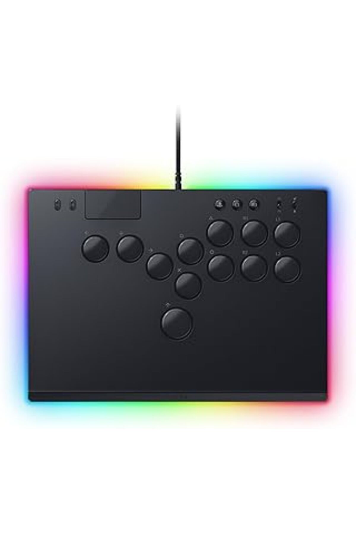 DENİZBİLİŞİM Kitsune - Ps5 Ve Pc Optik Tüm Düğmeli Arcade Kontrol Cihazı (4 Hassas Hareket Tuşlu Düzen, Düz Doğr