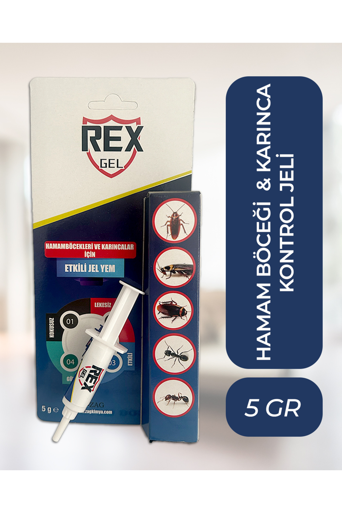 igdeX Nova Hamam Böceği Karınca Etkili Jel Böcek İlacı 5gr