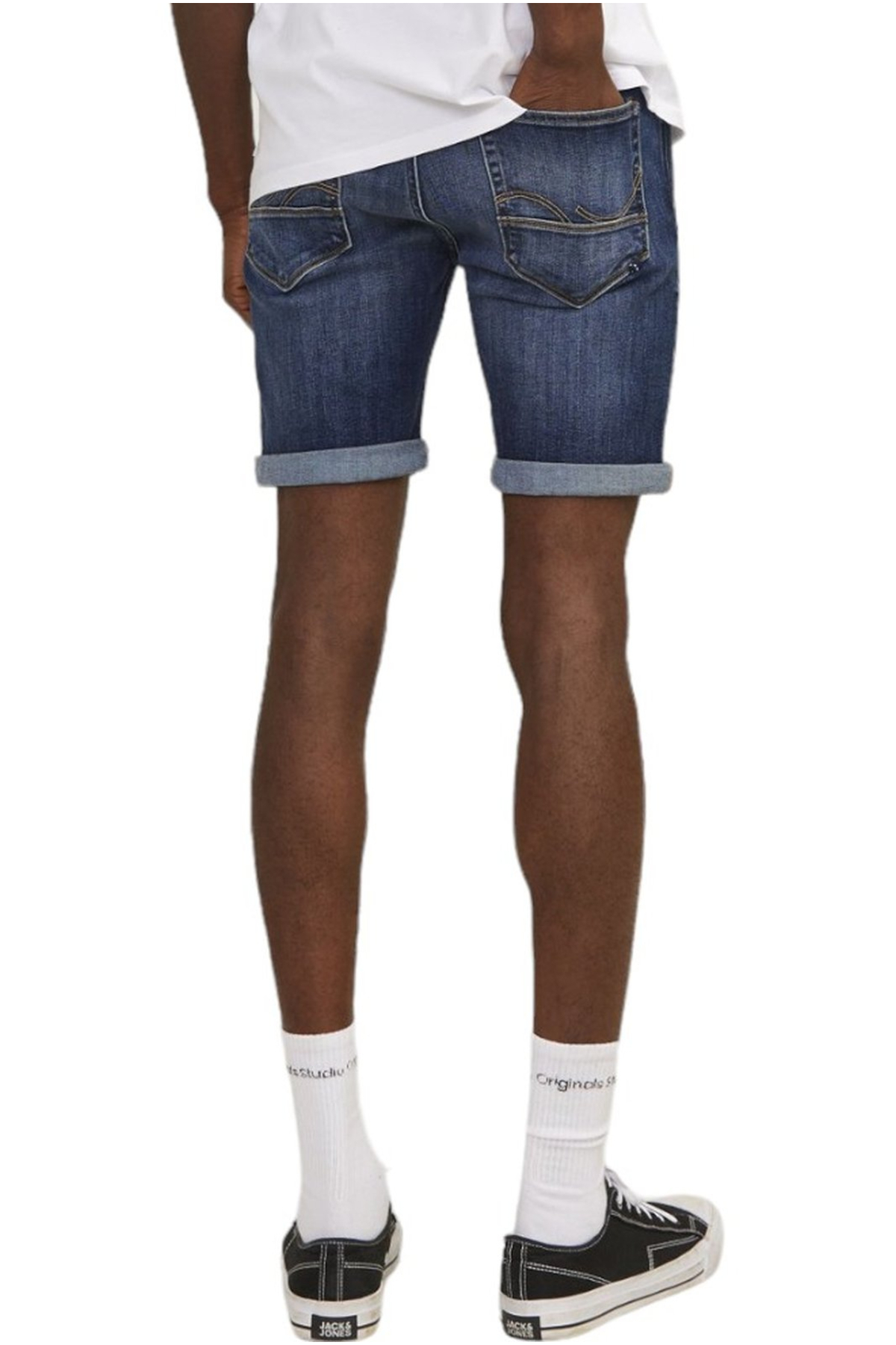 شلوارک مردانه فاق نرمال | جک اند جونز Jack & Jones 12250489-Blue Denim - تصویر 2