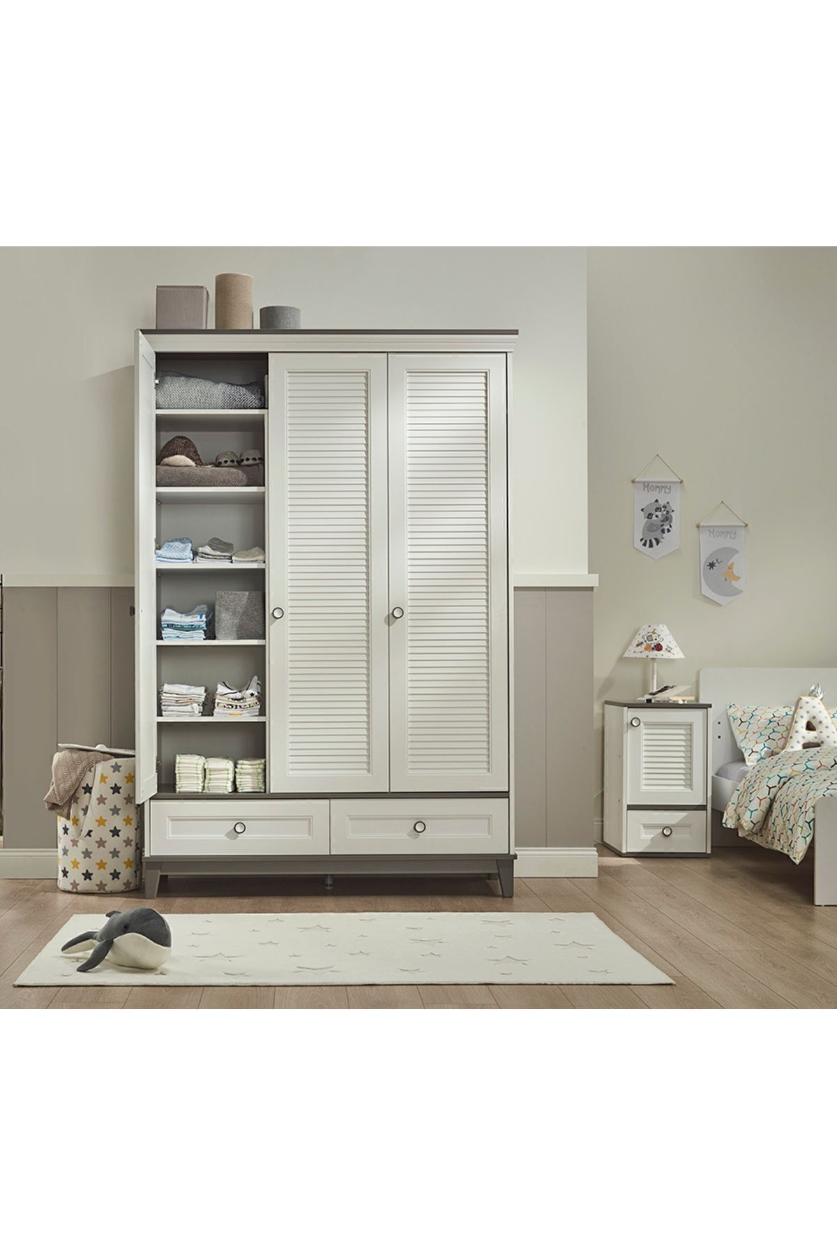 Almila Mia 3 Kapaklı Dolap fotoğrafı 2 (önizleme)