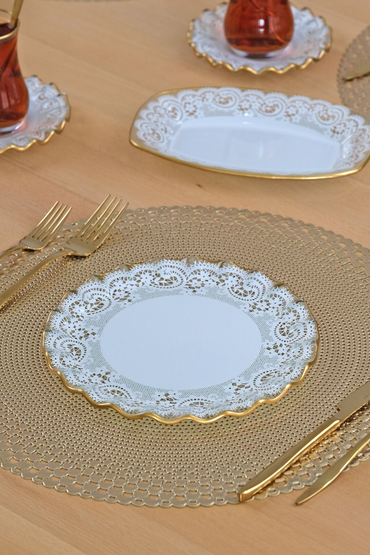 Glore-Marche 27 Piece Cake Service Set for 6 People 7