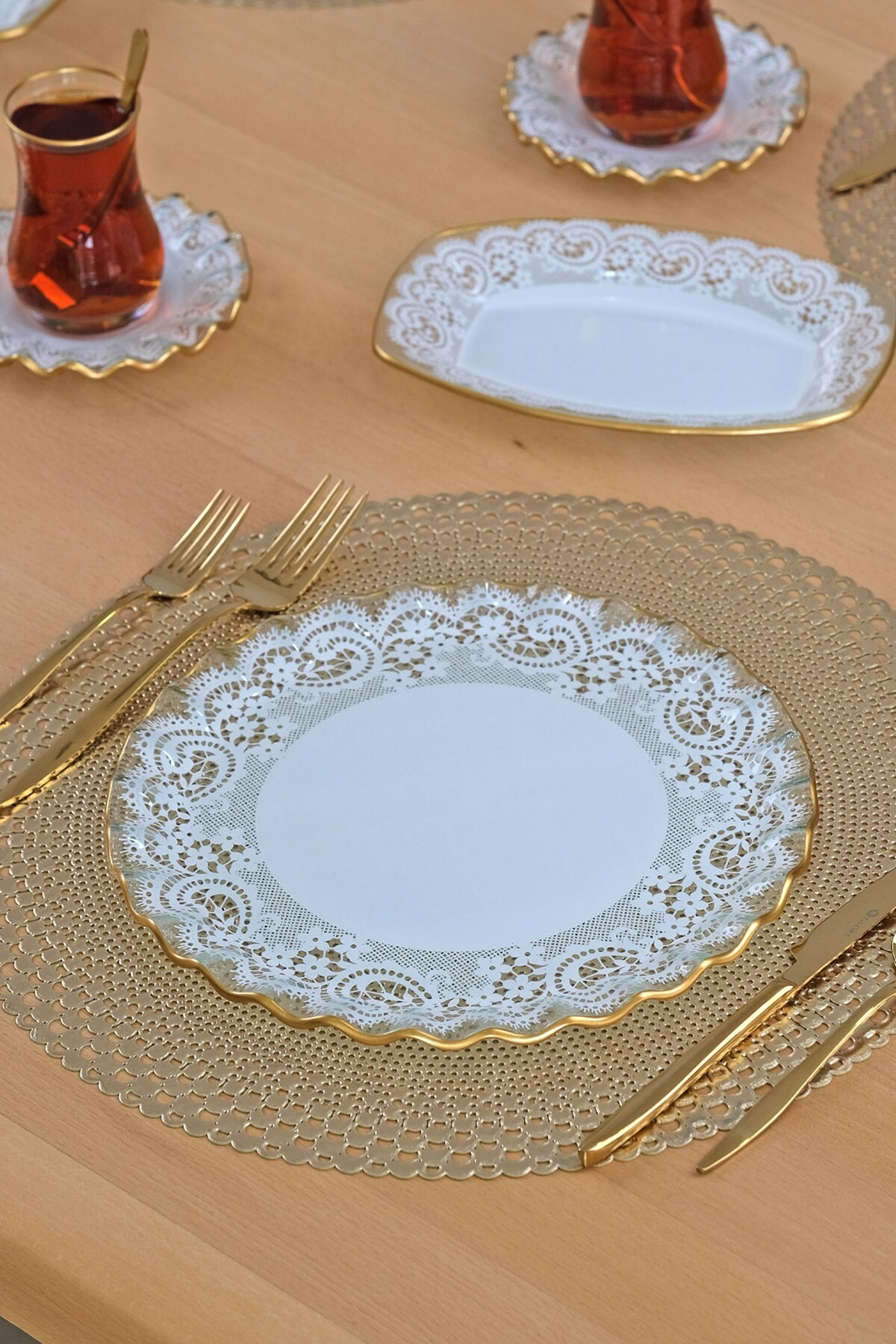 Glore-Marche 27 Piece Cake Service Set for 6 People 6