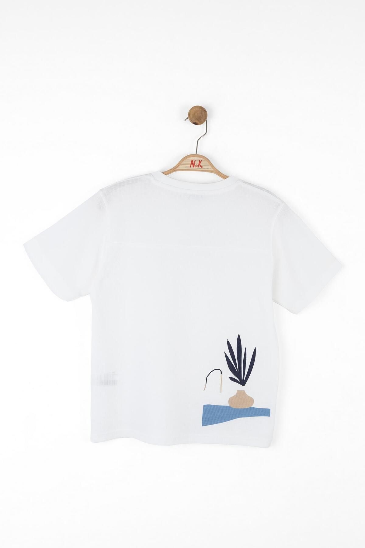 NK-Boy's Just Tshirt 8-14 Years Ecru 3