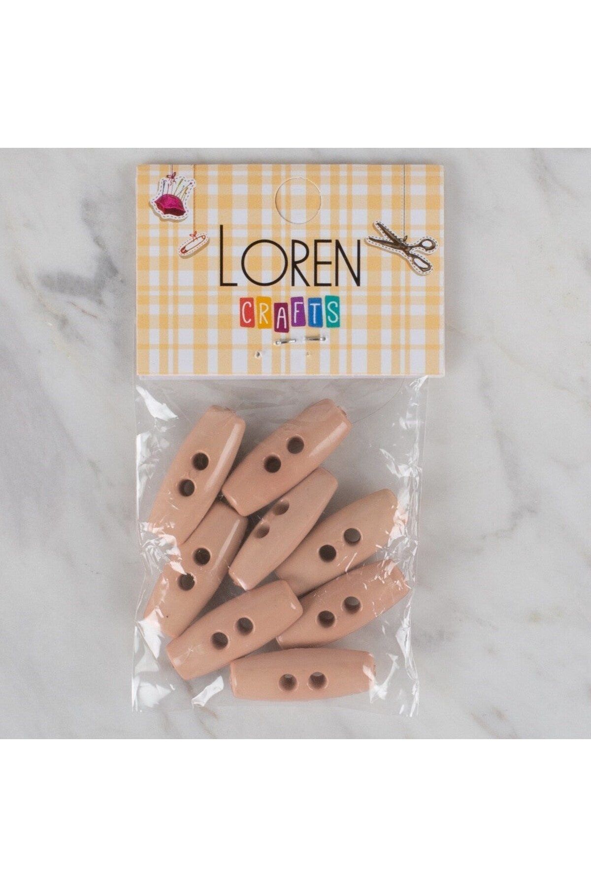 blueb Loren Crafts somon 8 li çoban düğmesi - 73