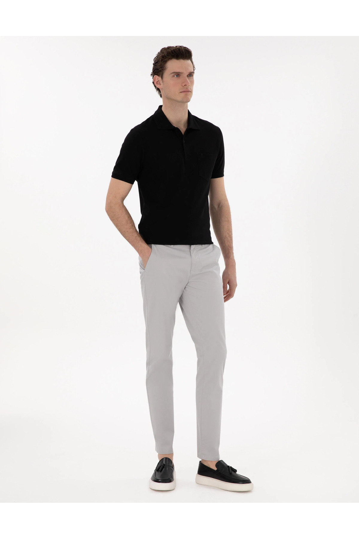 شلوار مردانه راسته فاق نرمال | پیر کاردین Pierre Cardin 2165321 - تصویر 2