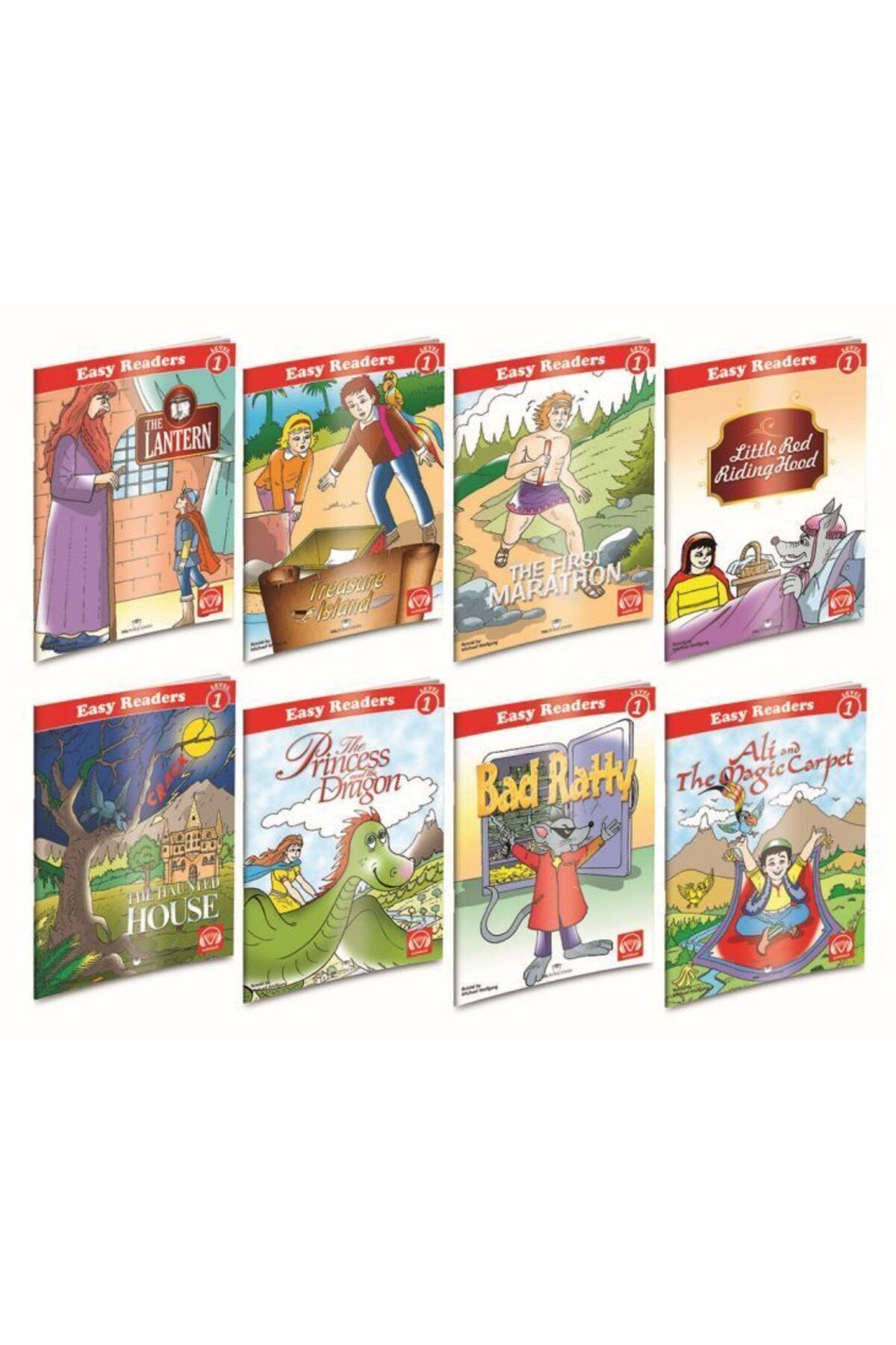 Destek Yayınları İngilizce Hikaye Seti 8 Kitap Level1 Karekod Dinlemeli