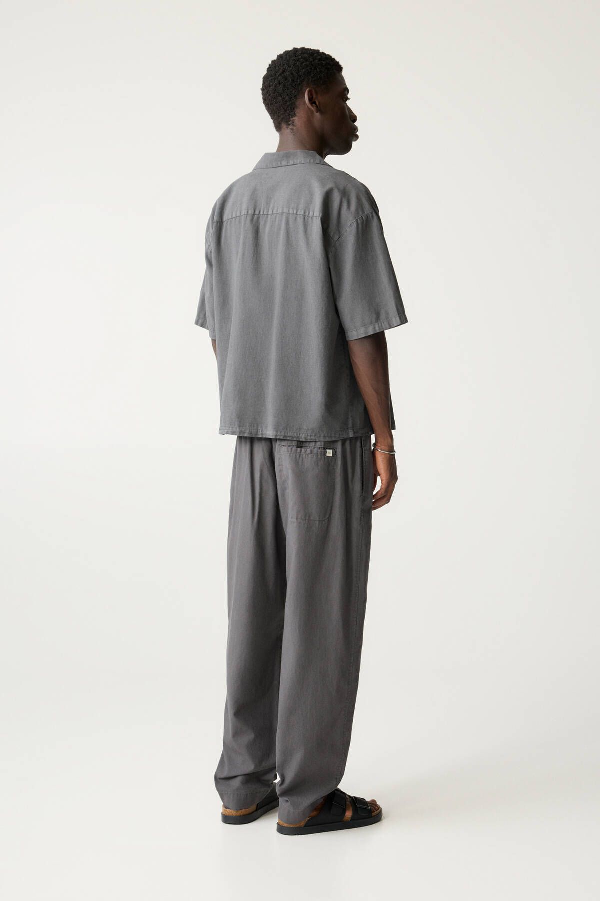 Pull & Bear-Linen blend joggers 4