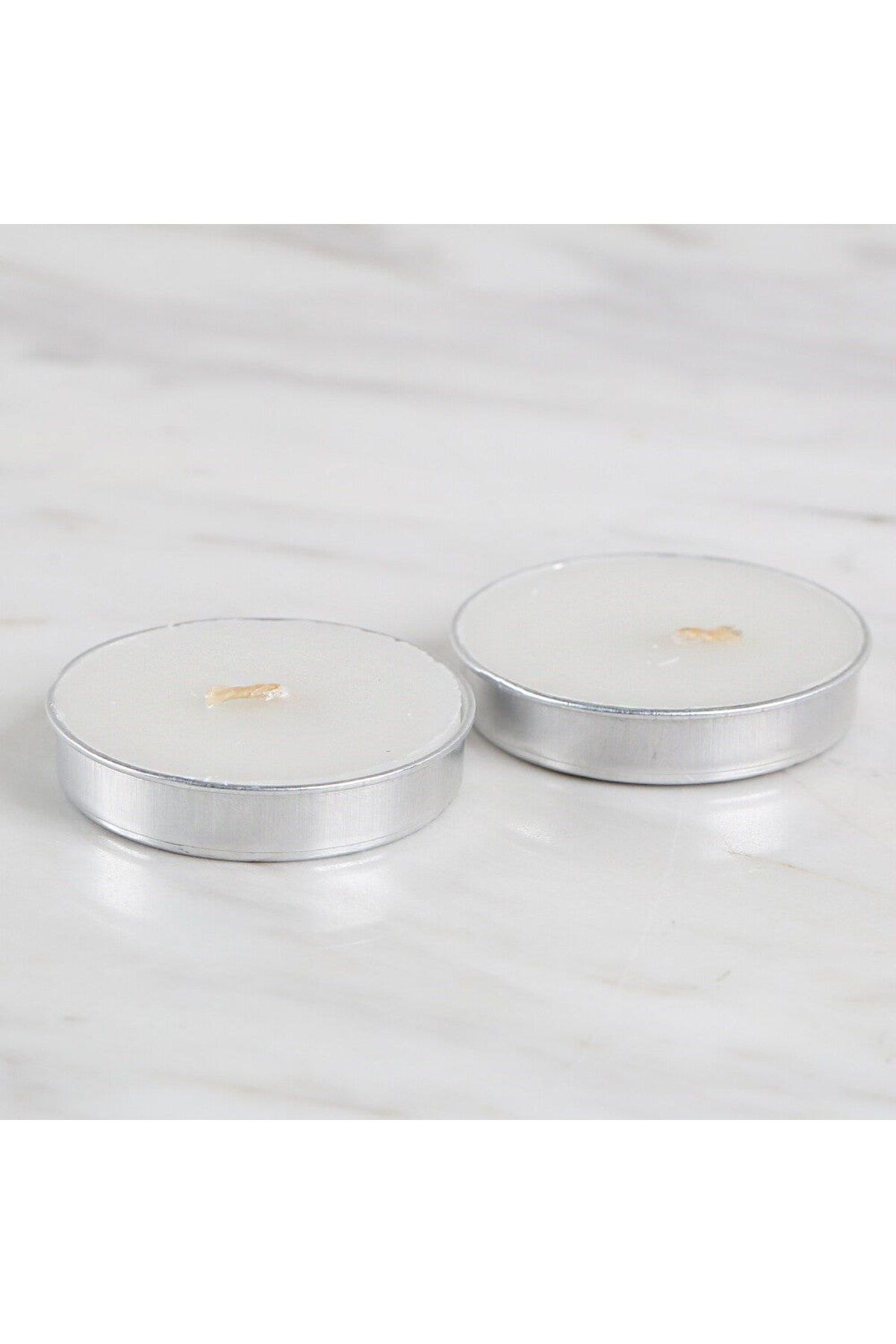 blueb Loren 2'li Tealight Mum Beyaz