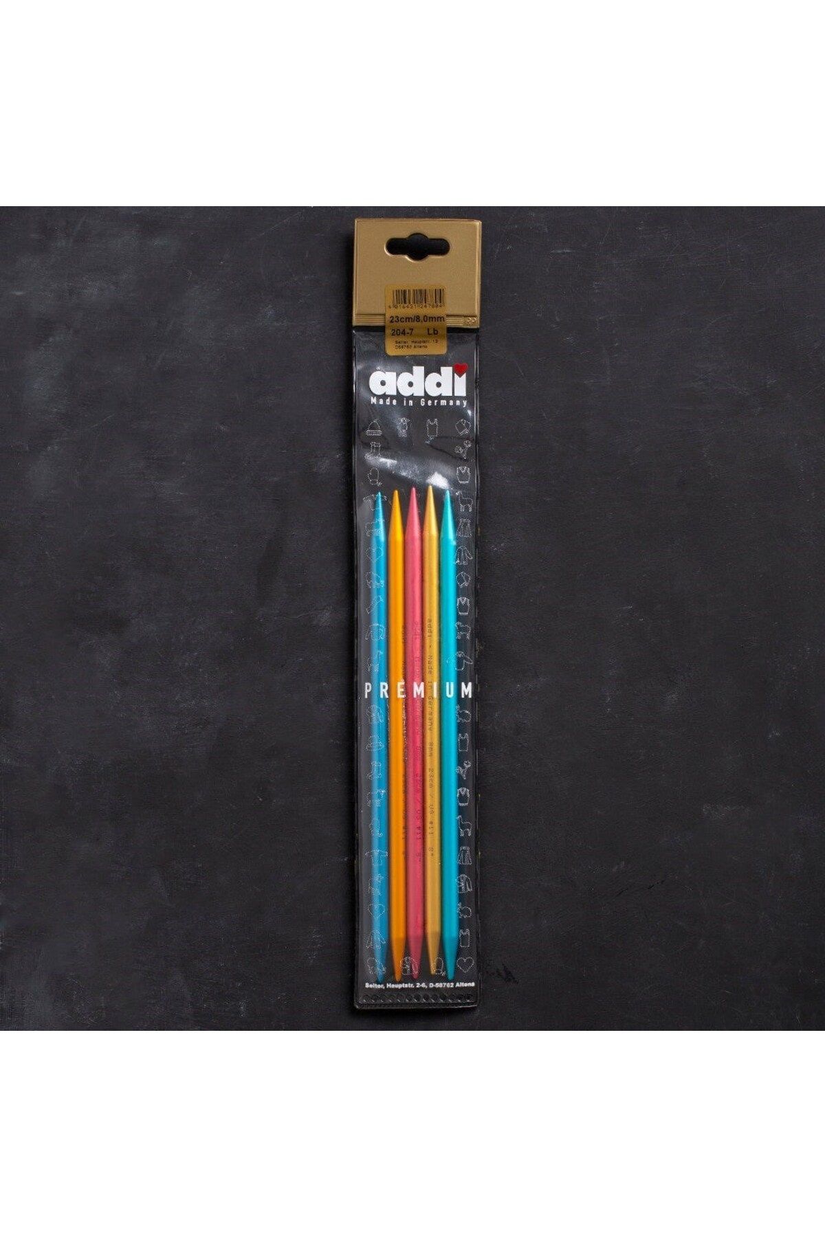 BulutRetail Addi Colibri 8mm 23cm Renkli Çorap Şişi - 204-7
