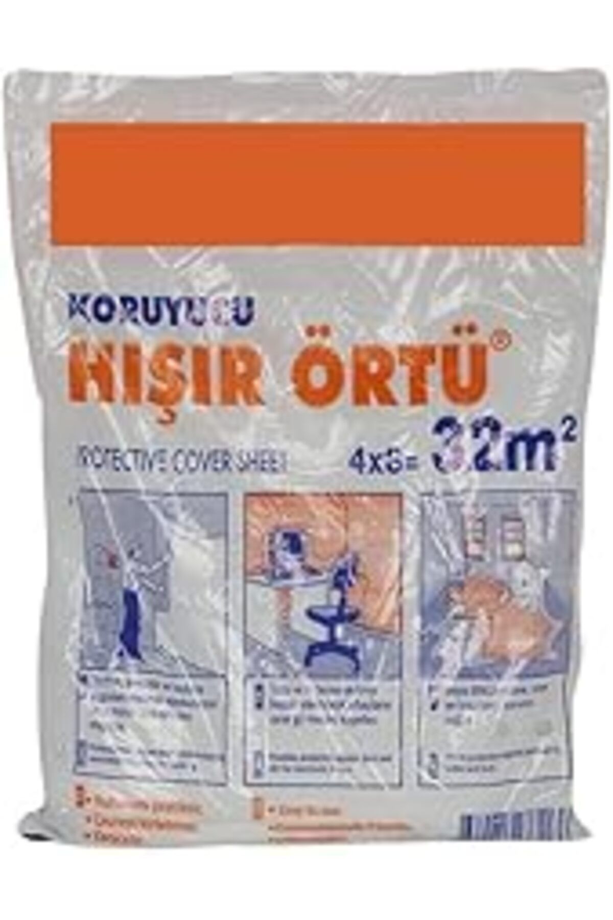 robotrend Koruyucu Naylon Hışır Örtü 4 X 8 = 32 Metrekare