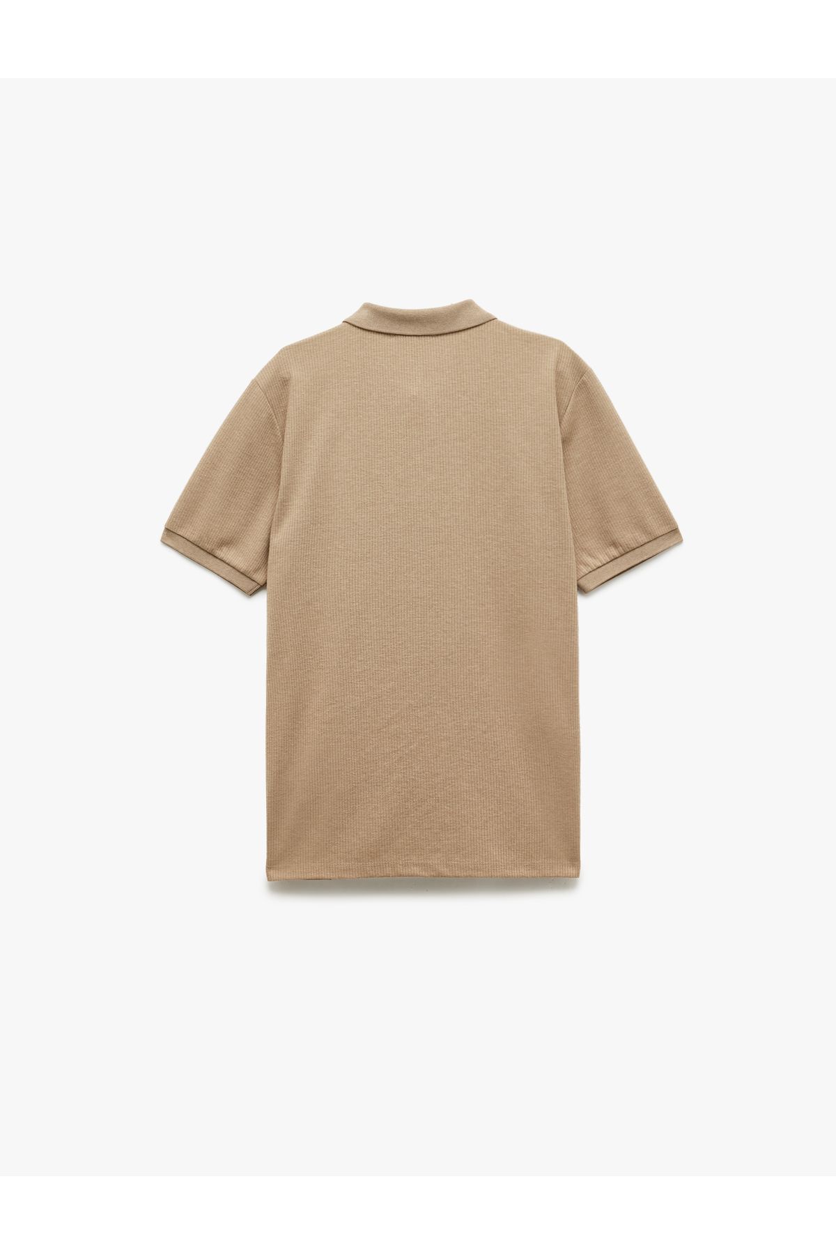Koton-Kurzärmliges T-Shirt mit normaler Passform und Polokragen 4