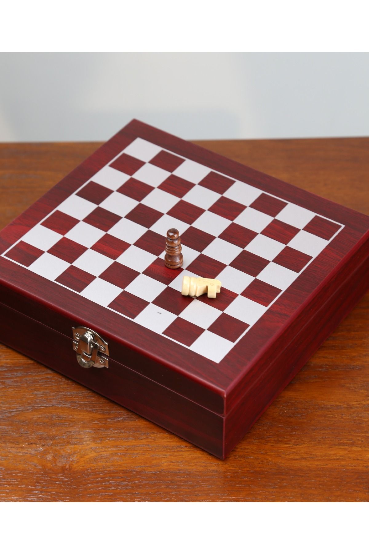 imsaconcept-Silver Flask Set with 2 Shot Glasses, Chess and Funnel 4
