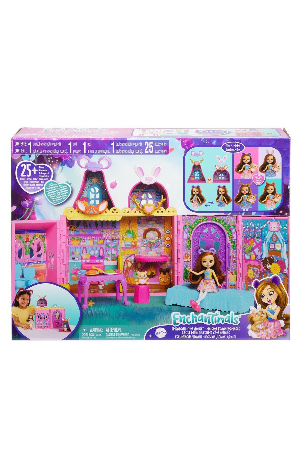 Neco HXL53 Enchantimals Ana Karakter Bebekler Evi