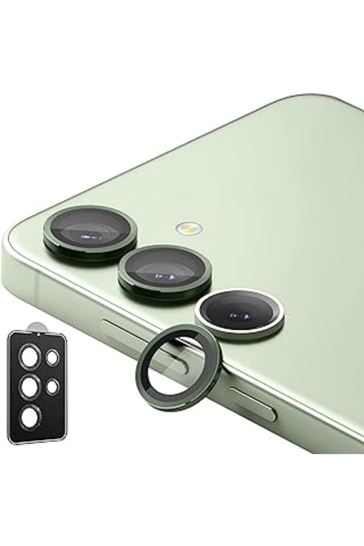 Pazarcan Teknoft Samsung Galaxy S24 İçin Kolay Kurulumlu Kamera Lens Koruyucu Ekstra Güçlü Çizilme Ve Darbey