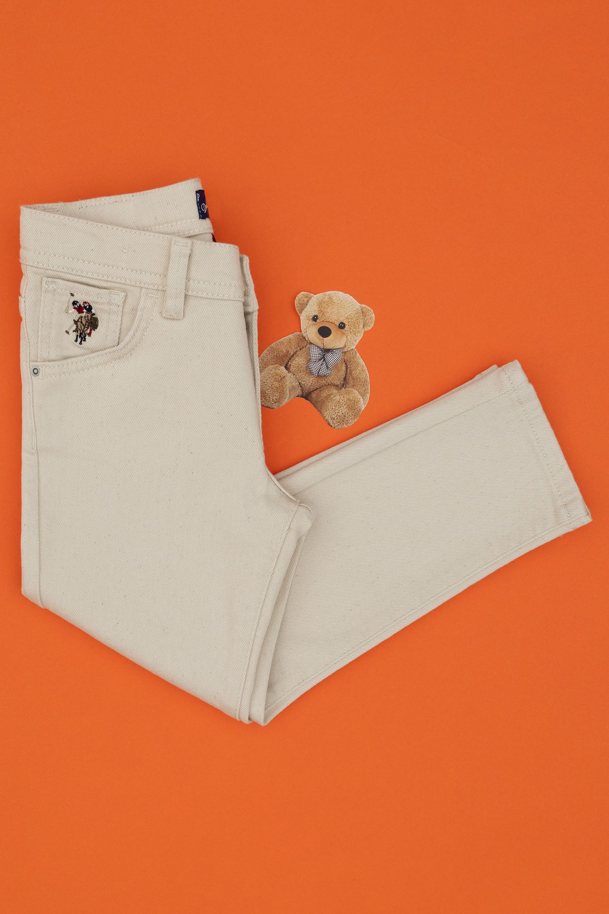 شلوار جین بژ پسرانه 50308259-DN0032 U.S. Polo Assn.