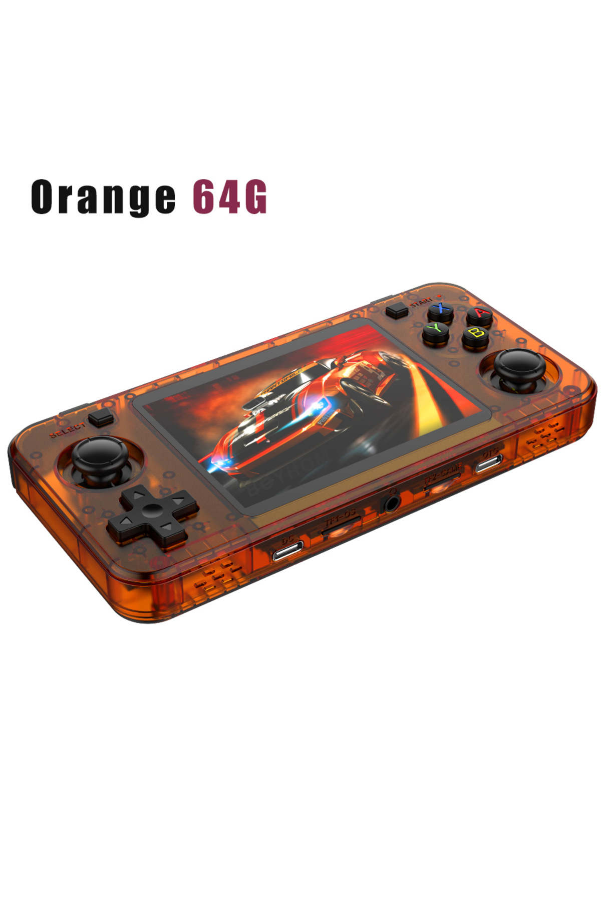 BOYHOM-R36H Orange 64G BOYHOM New R36H Retro Handheld Console Open-Source Linux System Classic Game Console 1