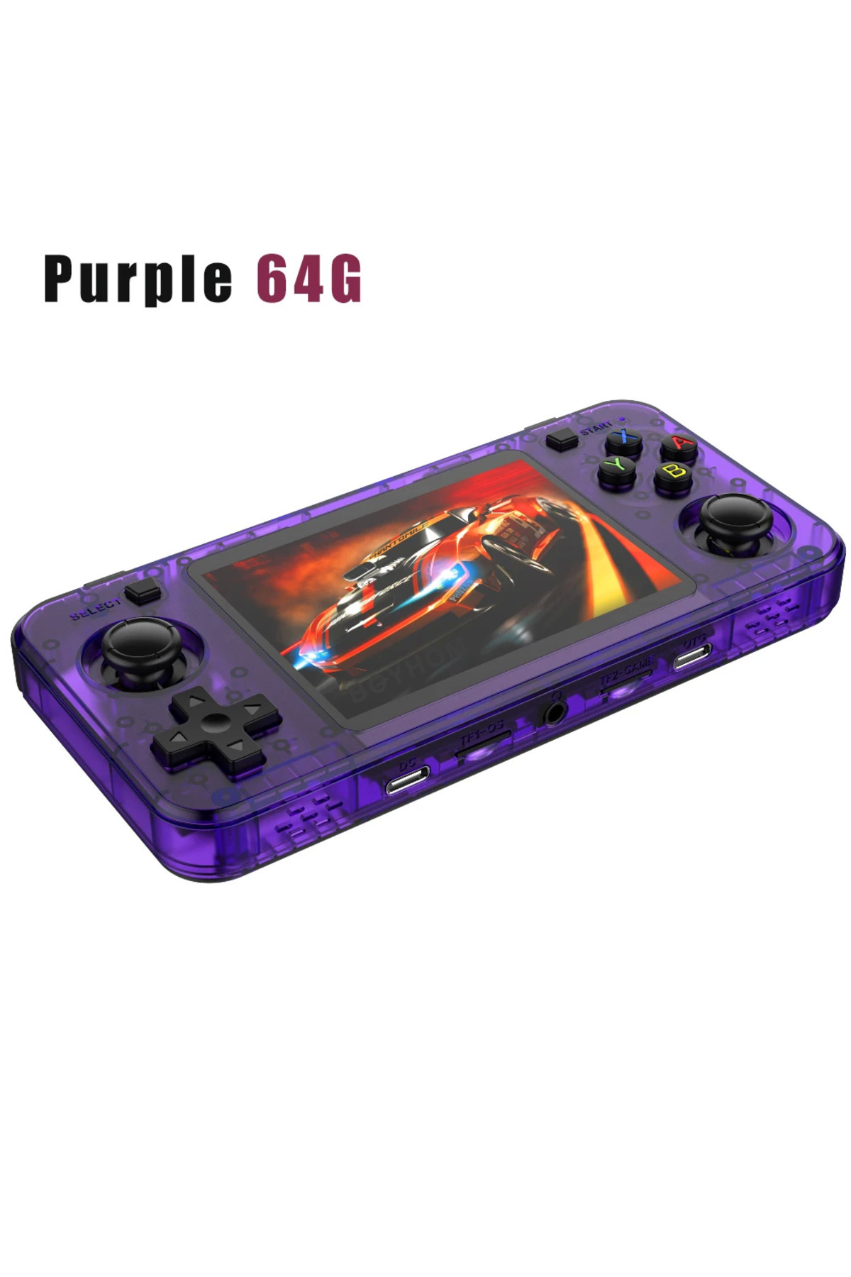 BOYHOM-R36H Purple 64G New R36H Retro Handheld Console Open-Source Linux System Classic Game Consoles 3.5 i 1