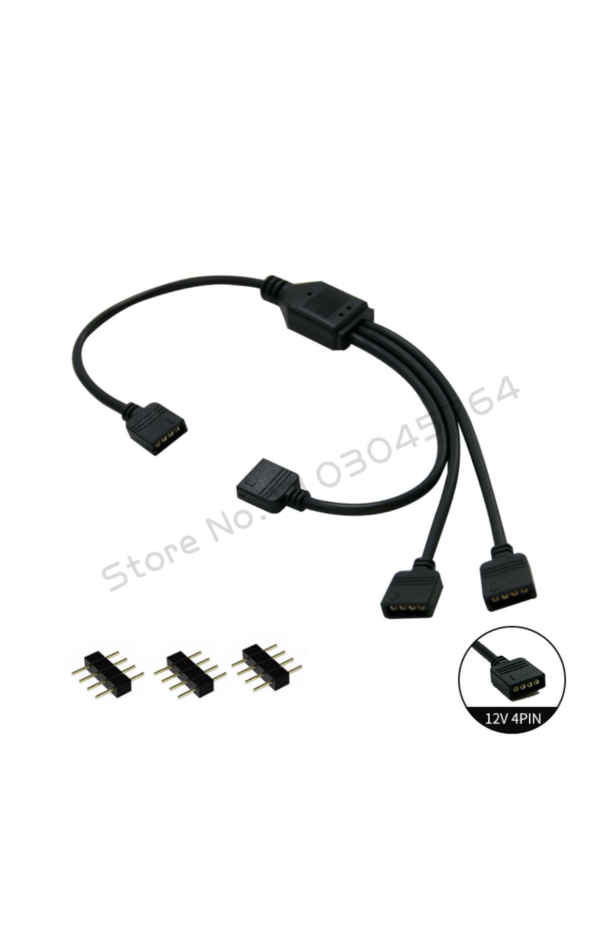 Choice-موزع مزامنة RGB للوحة الأم 1-3(4 دبابيس 12 فولت)، 12 فولت 4 دبابيس RGB / 5 فولت 3 دبابيس ARGB SYNC HUB تمديد نقل 1