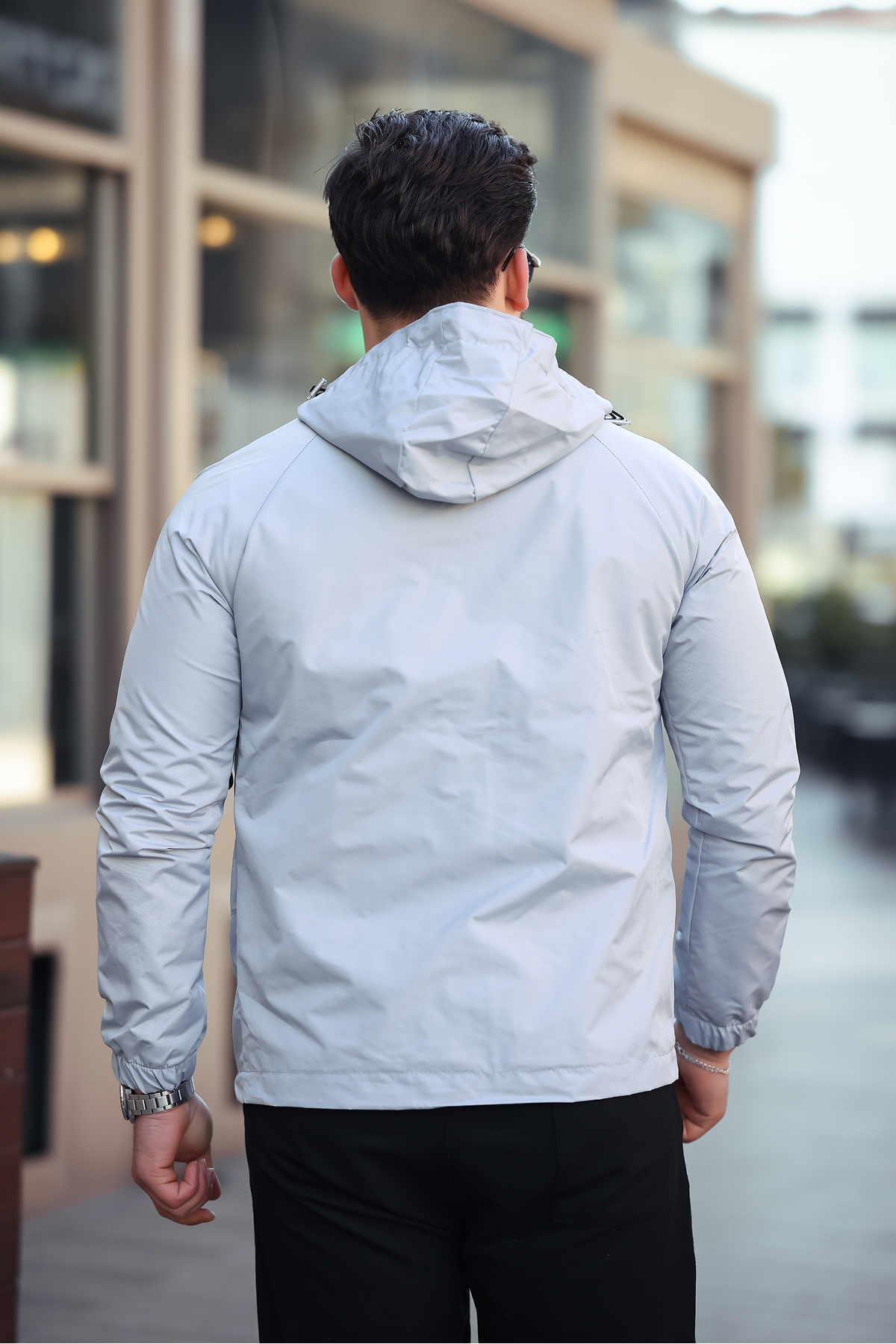 ژاکت فصلی جدید WATER & WINDPROOF WATER & WINDPROOF RAINCOAT — خاکستری SM RAINCOAT — تصویر 4 از 4