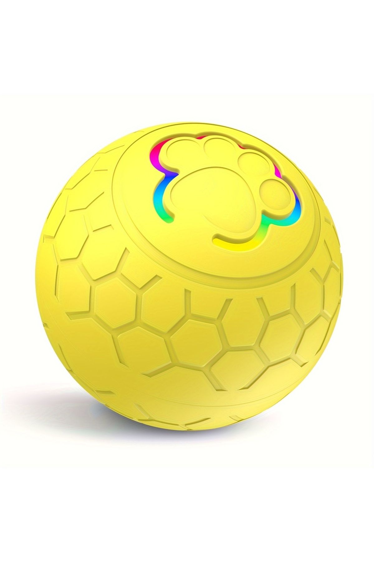Choice-Yellow Smart Rechargeable LED Pet Ball – Automatic Bouncing & Rolling Interactive Toy with RGB Light 1