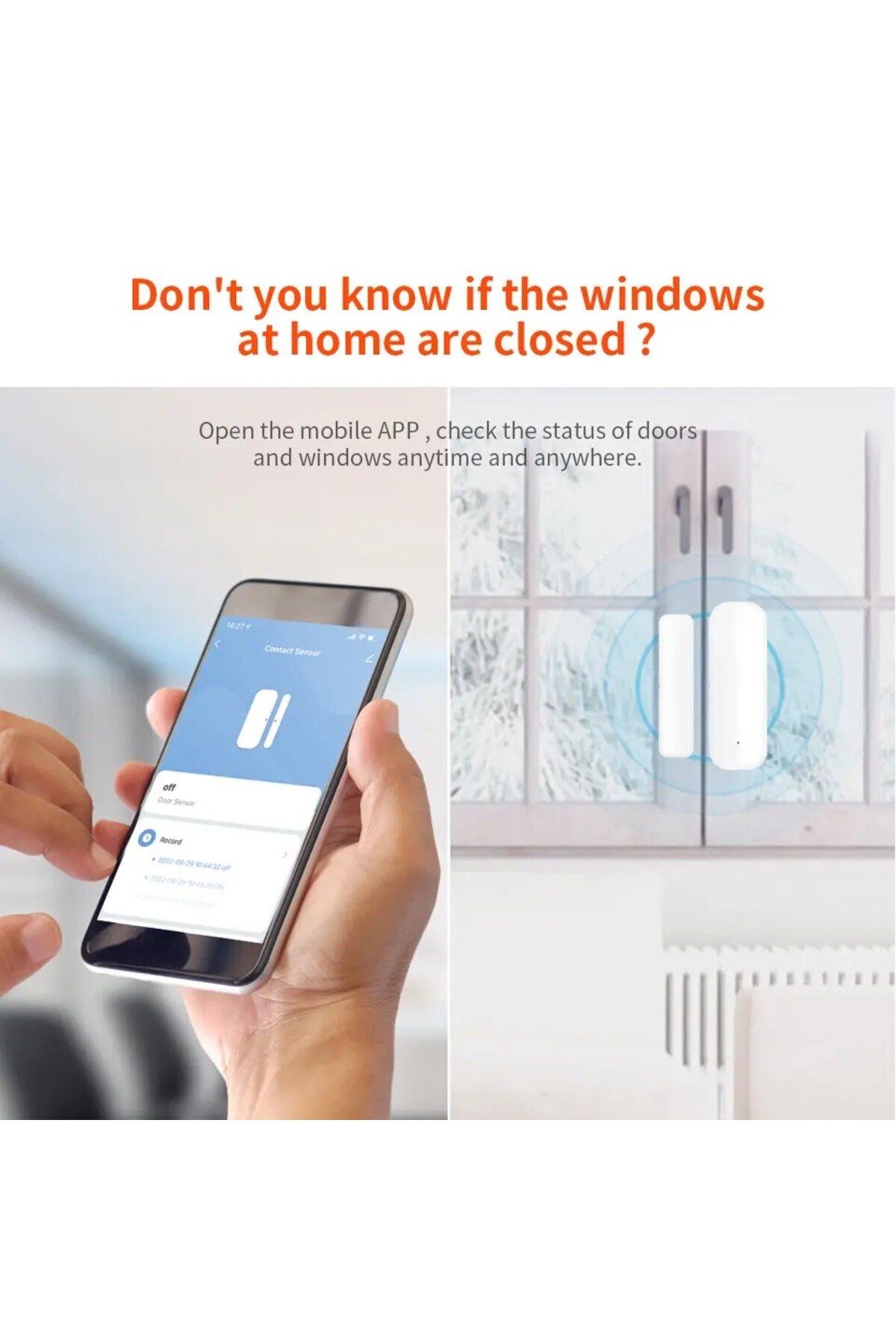 Choice-Onenuo Tuya Wifi Door Window Sensor Smart Life Control Wifi Door Sensor Contact Sensor Magnetic S... 2