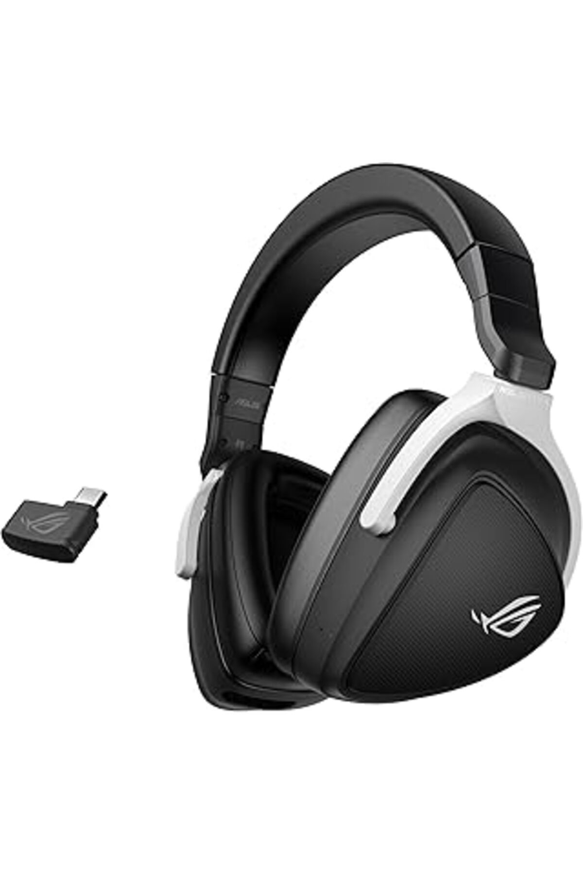 Qedii Rog S Wireless 7.1 Aı-Mic Özellikli 50Mm Sürücüler Düşük Gecikmeli Siyah Oyuncu Kulaklığı