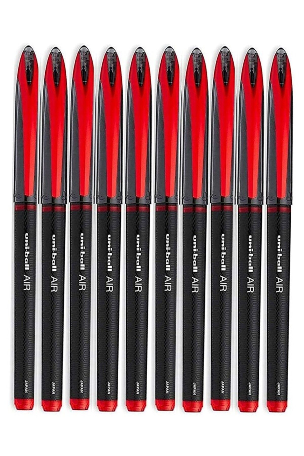 Artlantis Kırmızı Pilot Kalem 10 Adet Uniball Air Mikro 0.5 mm Roller Pilot Kalem Uba-188-M Roller Uçlu Likit