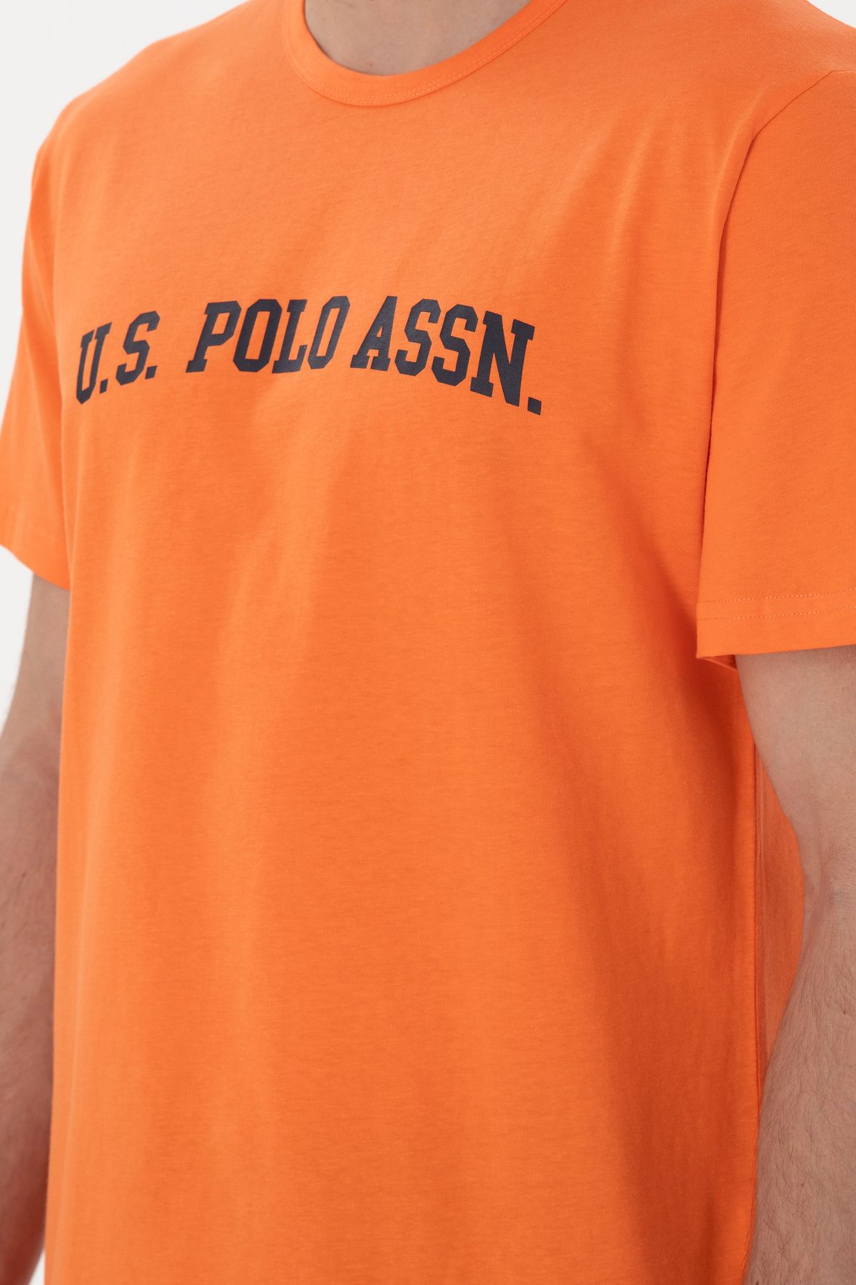 U.S. Polo Assn.-Men's Crew Neck Orange Pajama Set 50309163 -Vr051 7