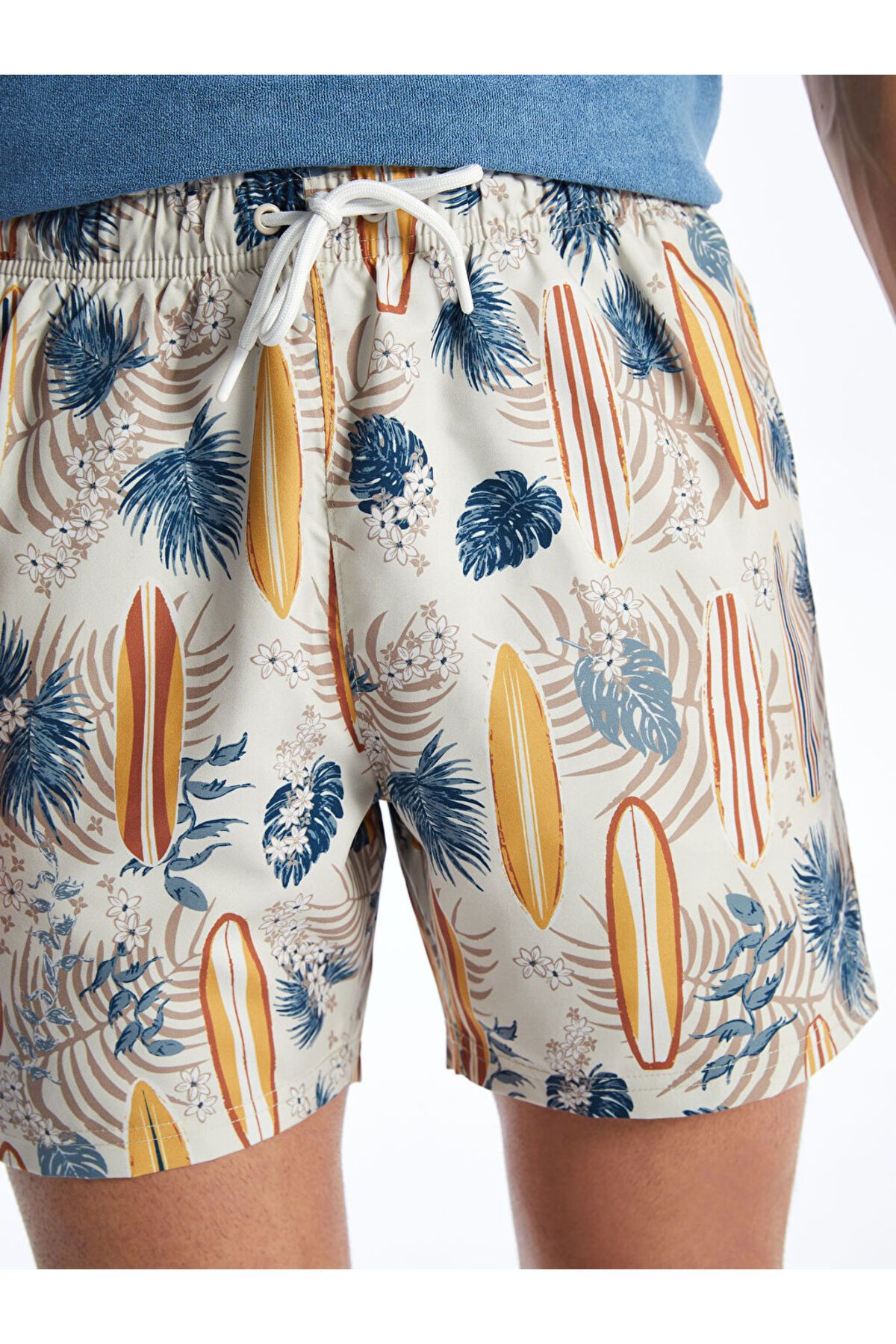 LC Waikiki-LCW Short Length Patterned Men's Swim Shorts 3