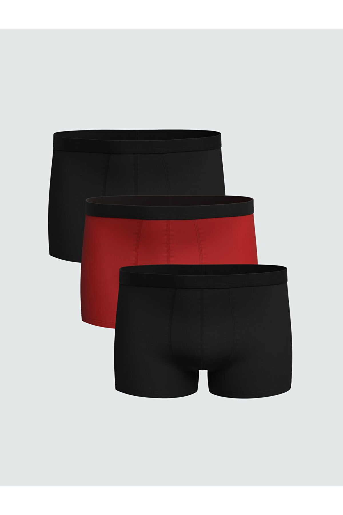 LC Waikiki LCW ECO Karişik Standart Kalıp Pamuklu Esnek Erkek Boxer 3'lü S5L466Z8NVY25