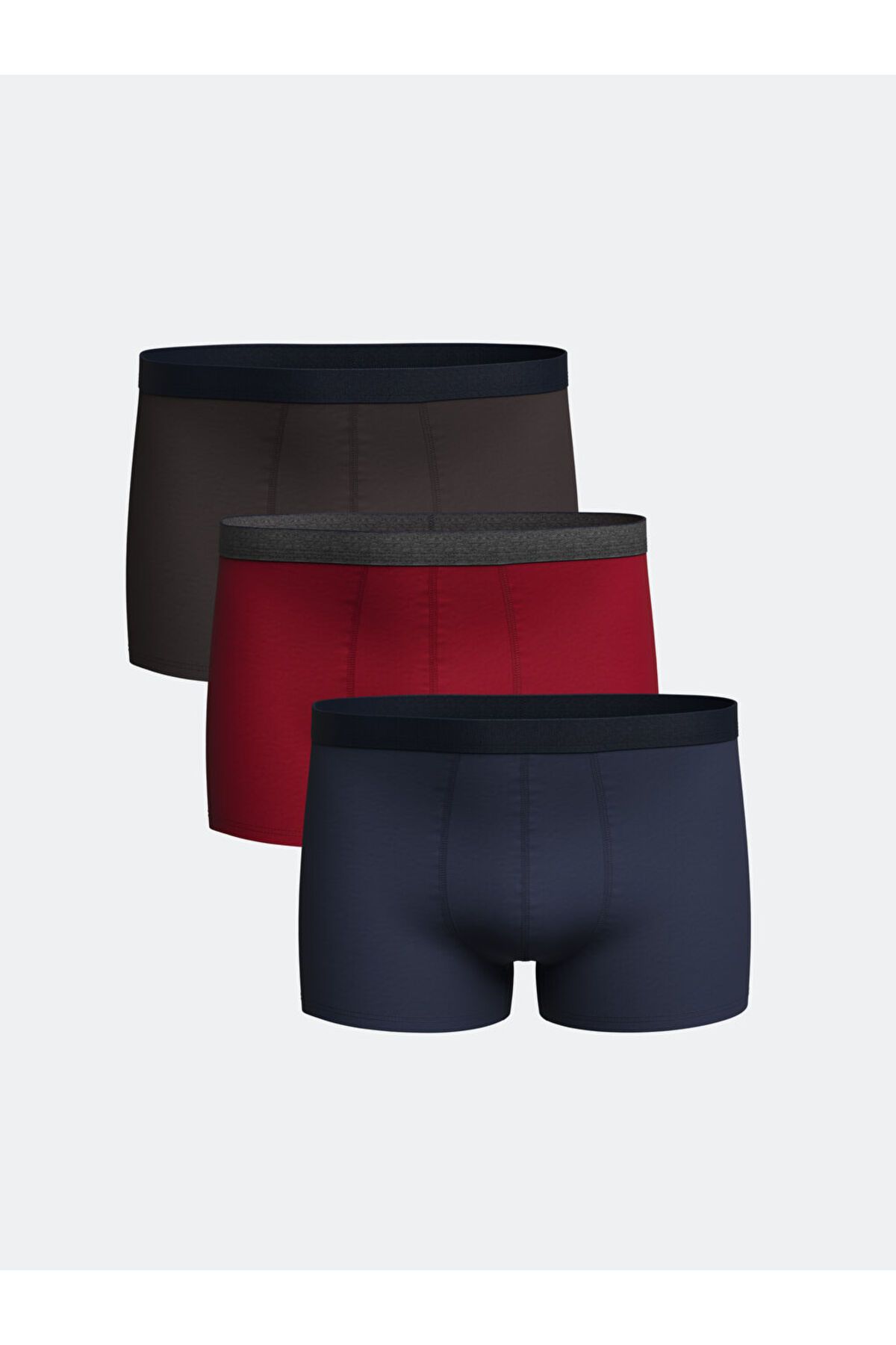 LC Waikiki LCW ECO Karişik Standart Kalıp Pamuklu Esnek Erkek Boxer 3'lü S5I821Z8NVY25